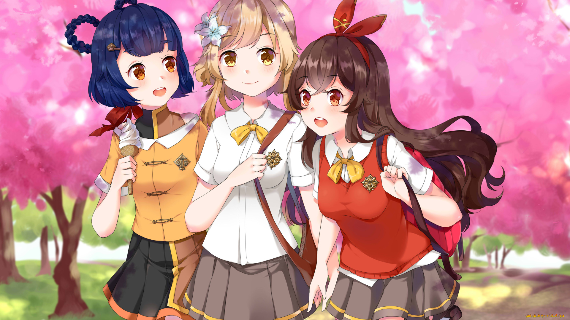 аниме, genshin, impact, genshin, impact