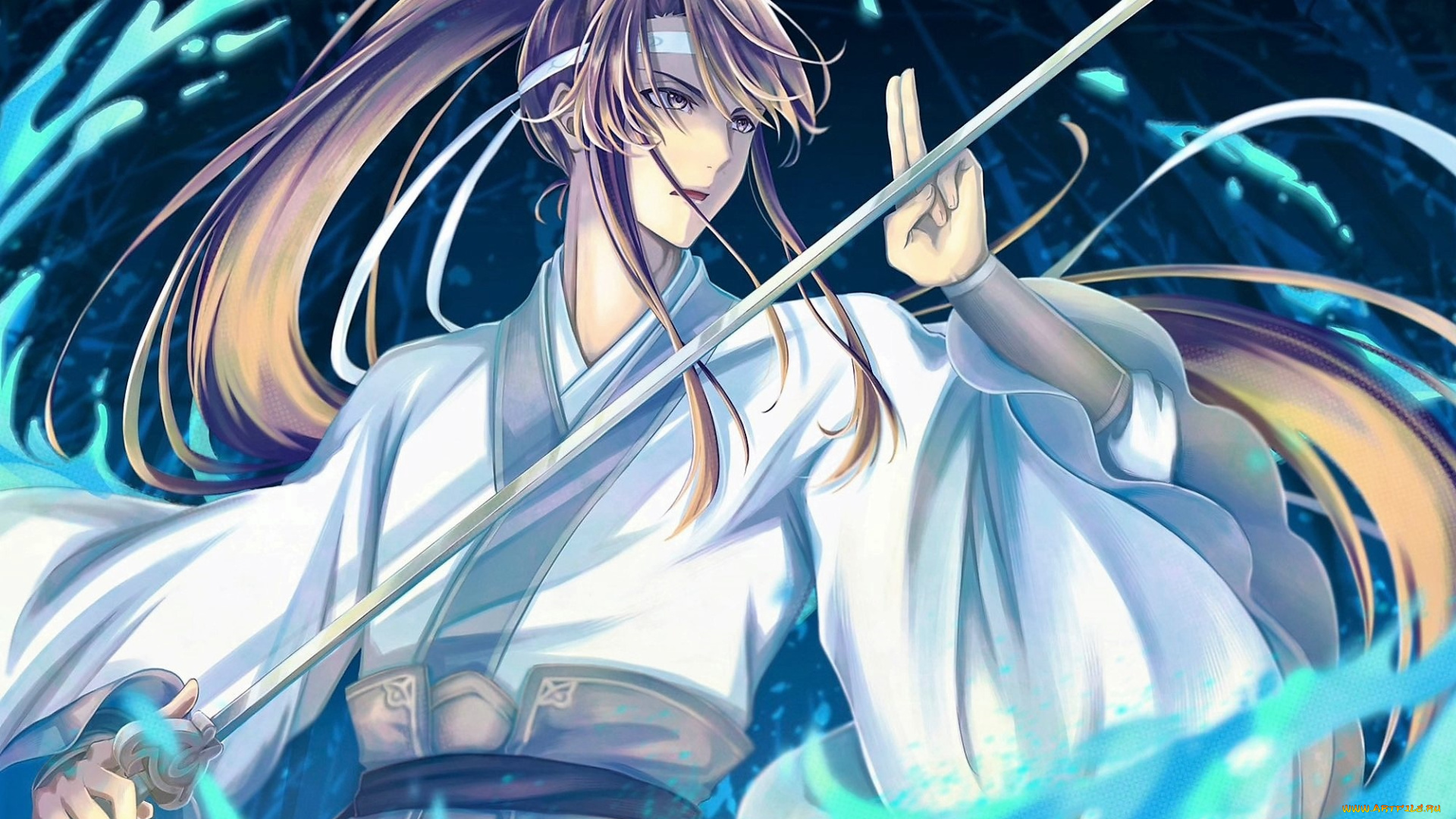 аниме, mo, dao, zu, shi, лань, сычжуй, меч