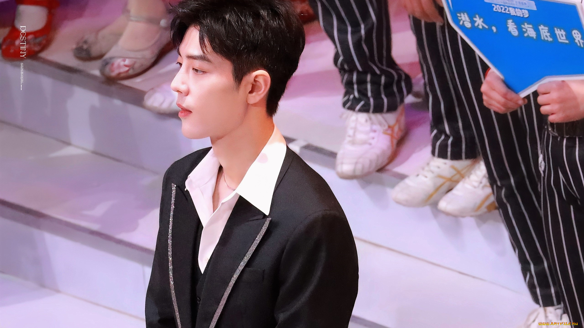 мужчины, xiao, zhan, актер, сцена, ноги