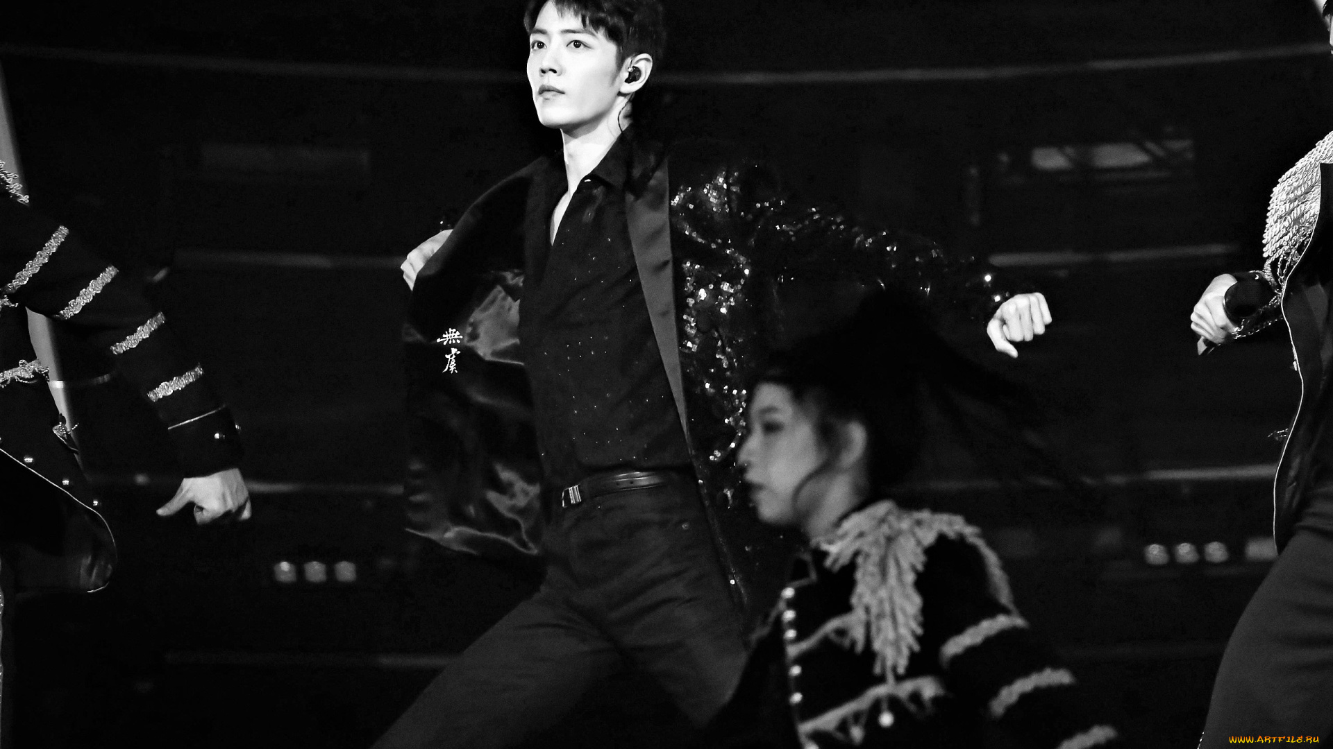 мужчины, xiao, zhan, актер, танец, люди, сцена