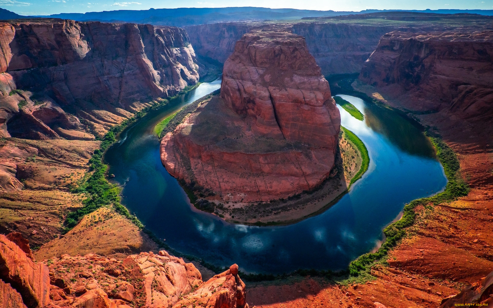 glen, canyon, colorado, river, horseshoe, bend, arizona, природа, горы, glen, canyon, colorado, river, horseshoe, bend