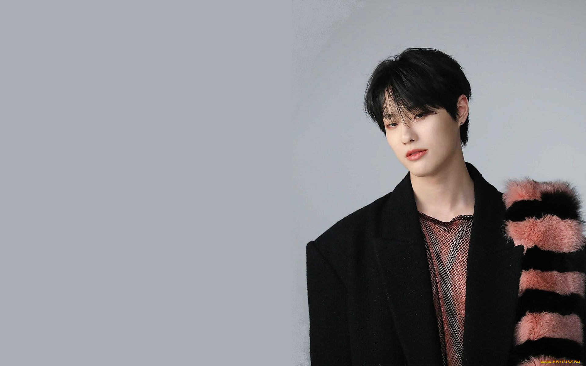 мужчины, cho, seunguoun, cho, seunguoun, пальто, шарф, сетка