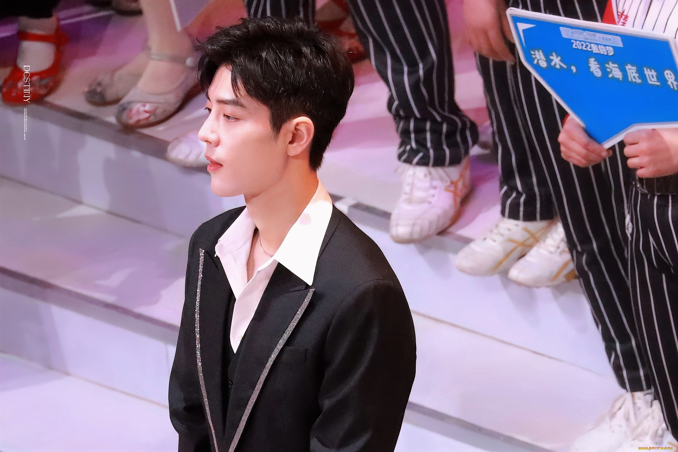 мужчины, xiao, zhan, актер, сцена, ноги