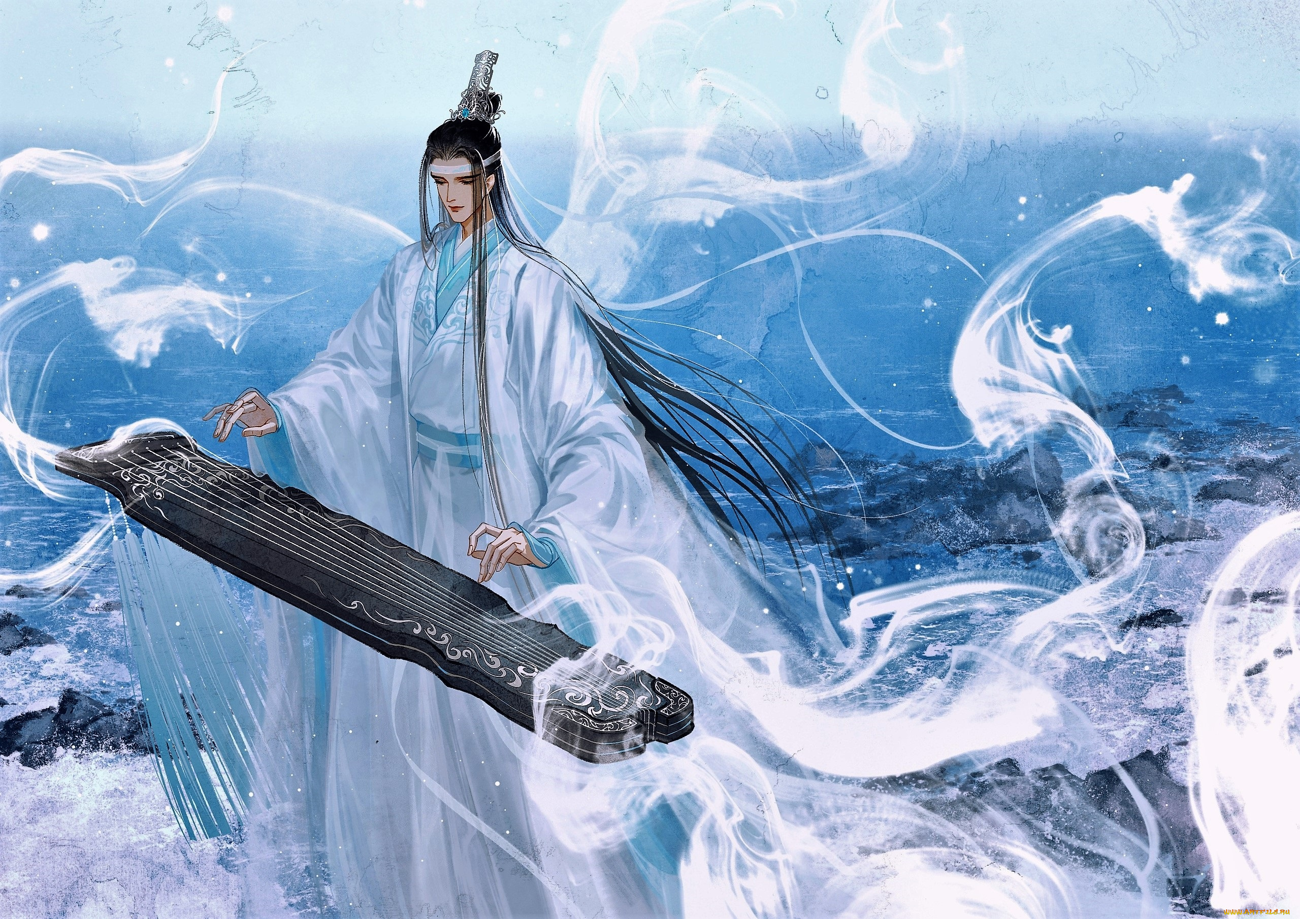 аниме, mo, dao, zu, shi, лань, ванцзи, гуцинь