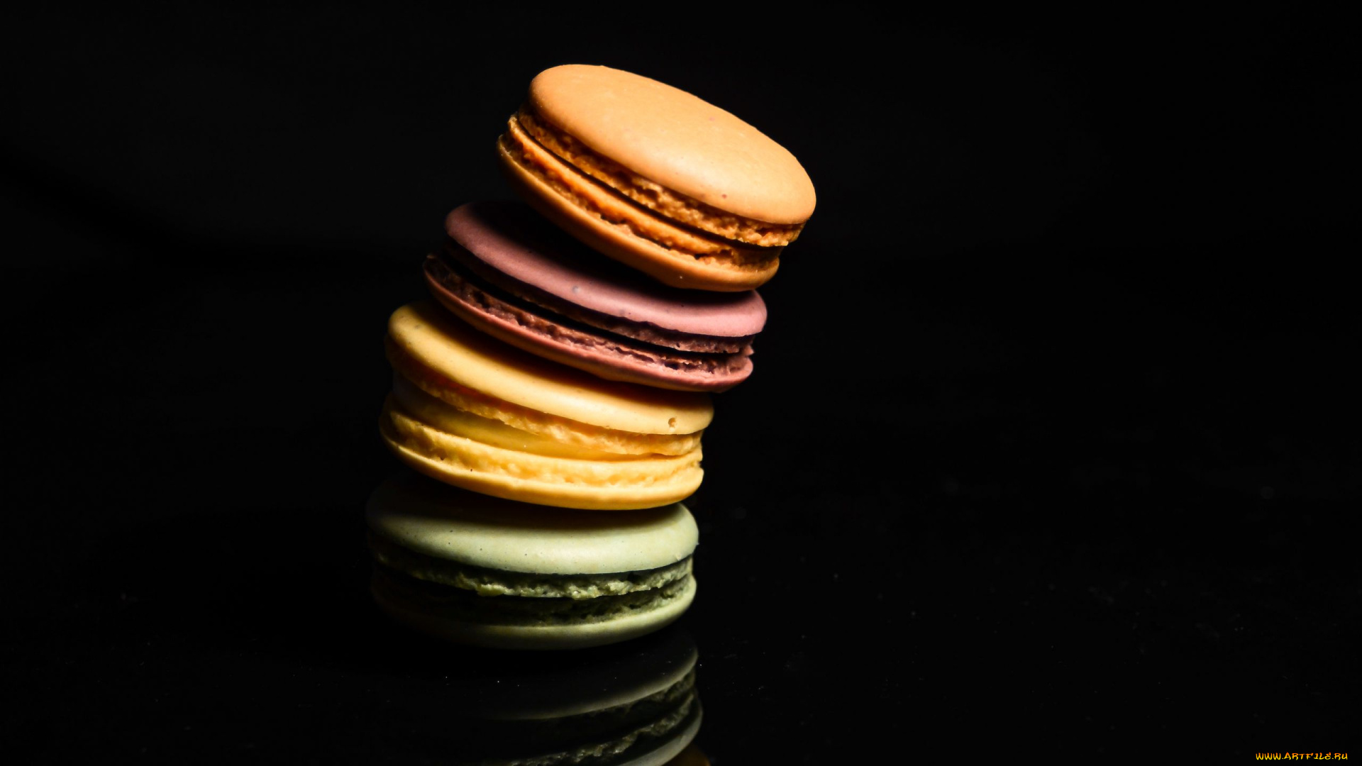 еда, макаруны, лакомство, печенье