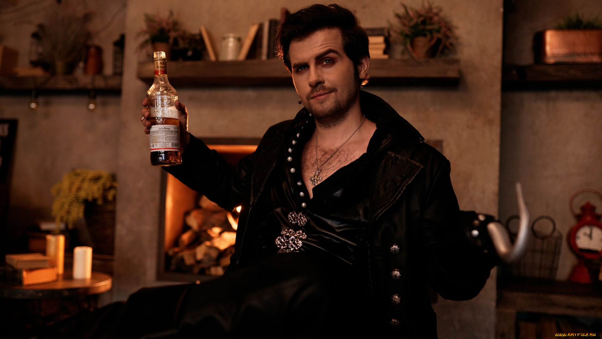 мужчины, -, креатив, , косплей, грейсон, косплеер, крюк