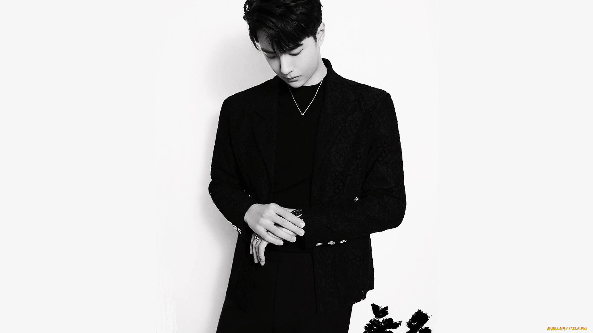 мужчины, wang, yi, bo, актер, костюм, часы