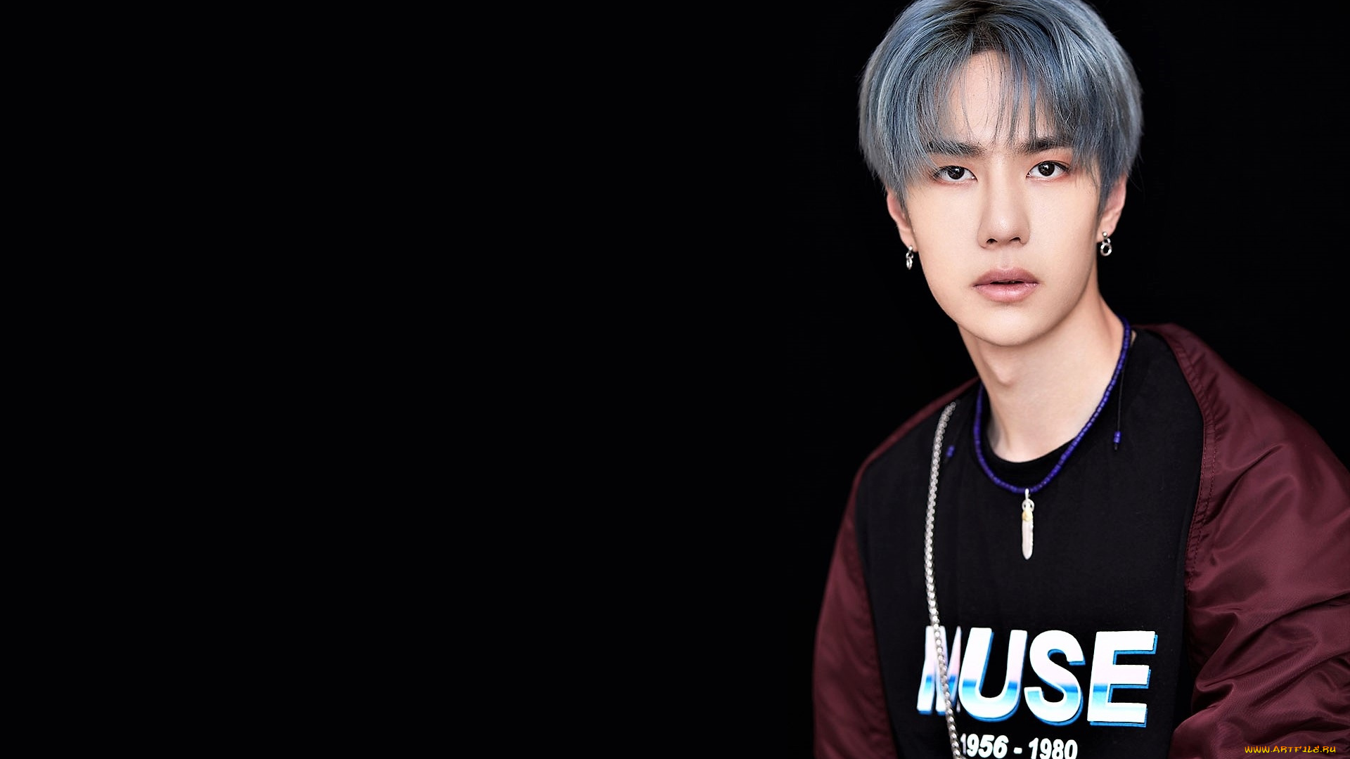 мужчины, wang, yi, bo, актер, лицо, куртка