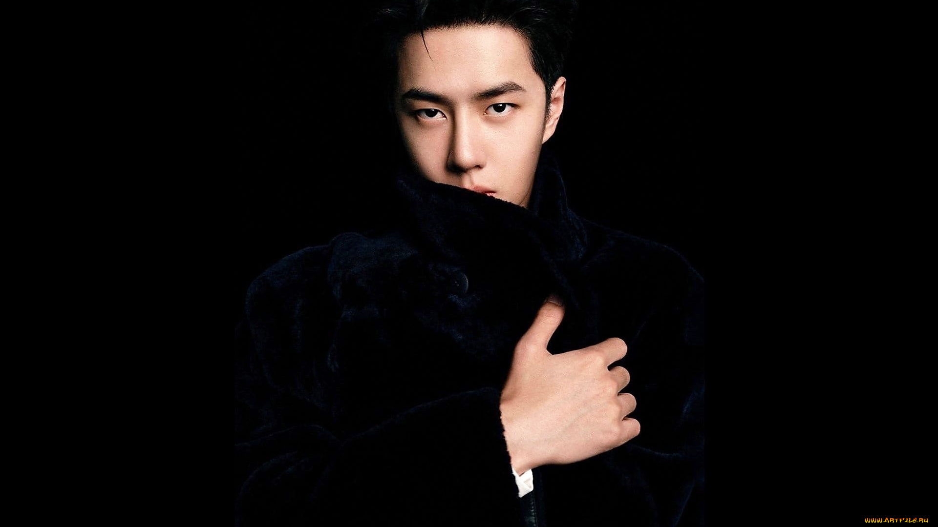 мужчины, wang, yi, bo, актер, лицо, пальто