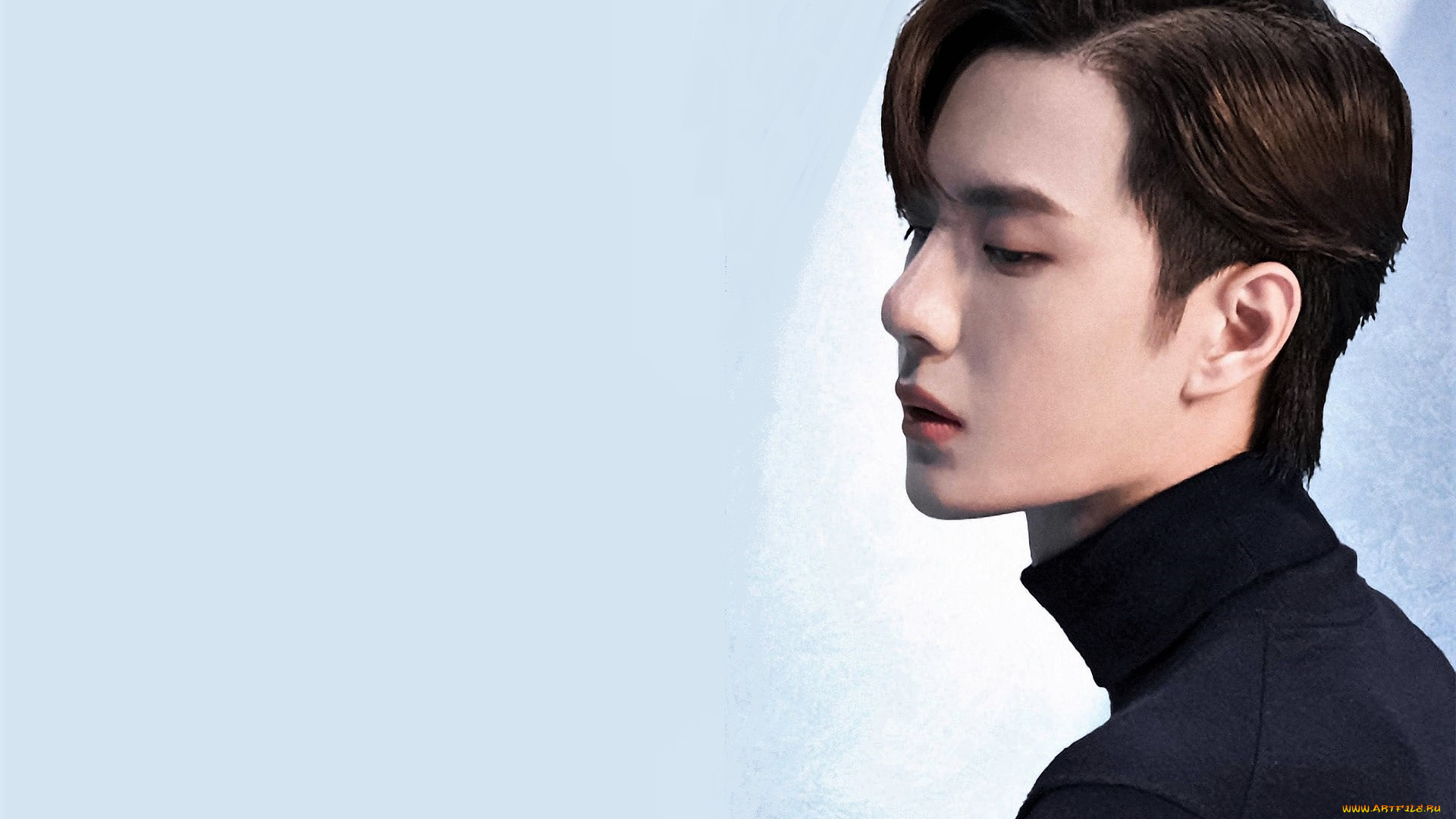 мужчины, wang, yi, bo, актер, лицо, свитер