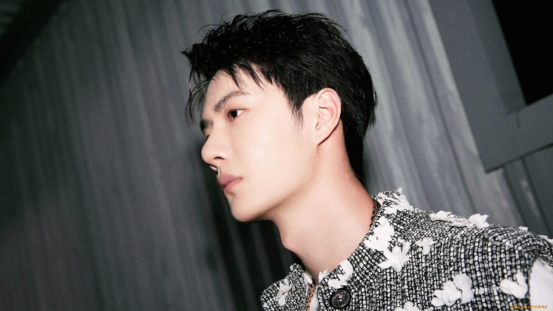 мужчины, wang, yi, bo, актер, лицо, жилет