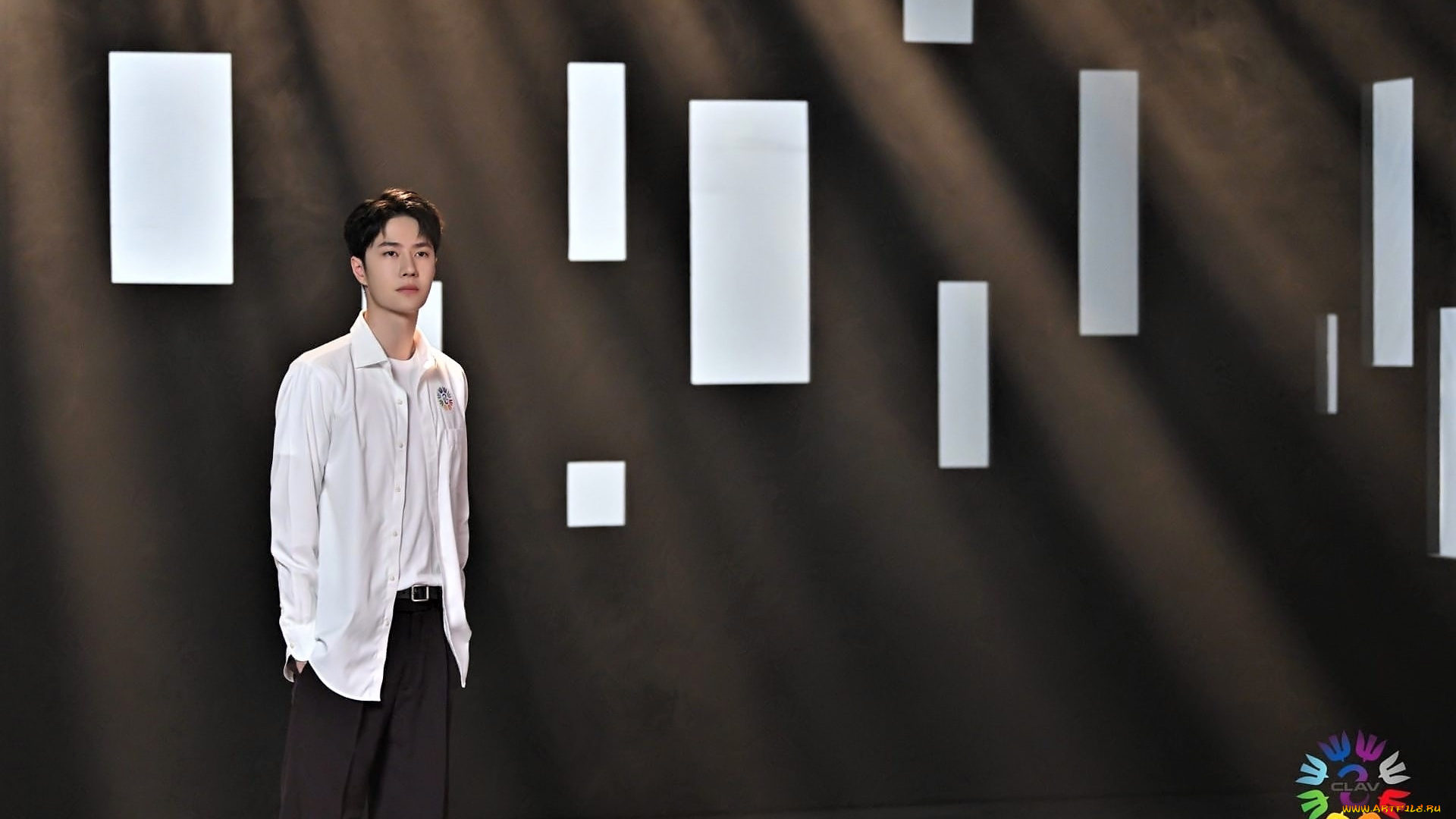 мужчины, wang, yi, bo, ван, ибо, рубашка, свет