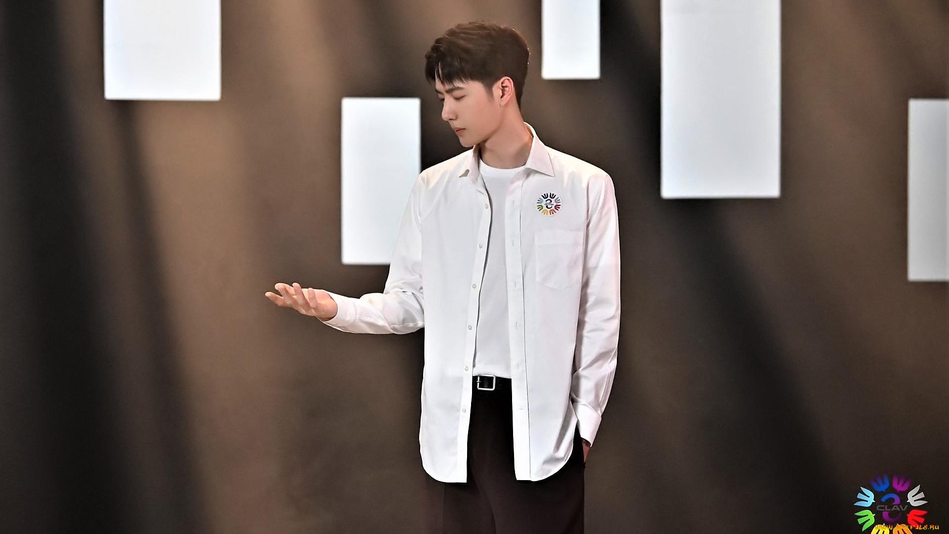 мужчины, wang, yi, bo, ван, ибо, рубашка, свет