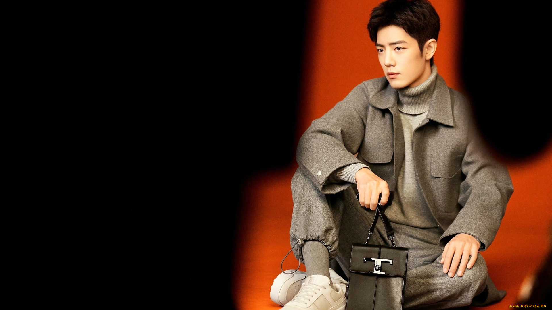 мужчины, xiao, zhan, актер, костюм, сумка