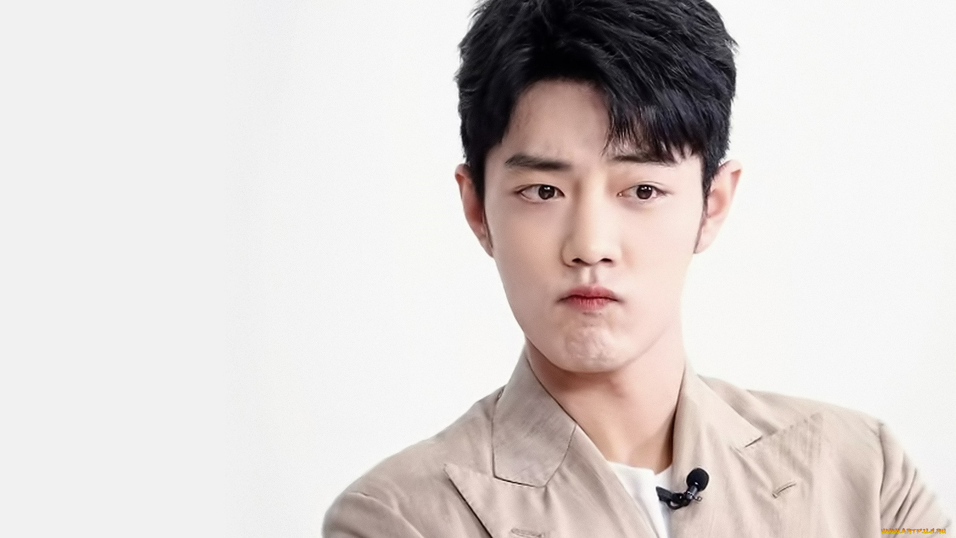 мужчины, xiao, zhan, актер, лицо, пиджак