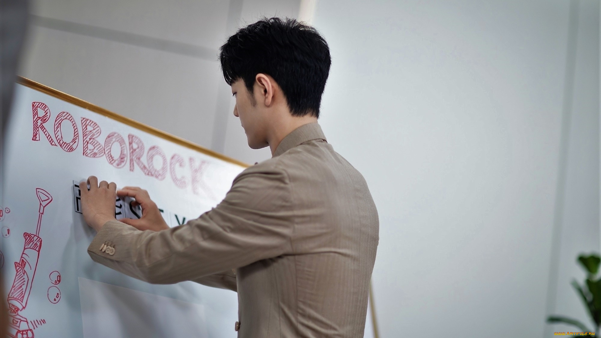 мужчины, xiao, zhan, актер, пиджак, доска