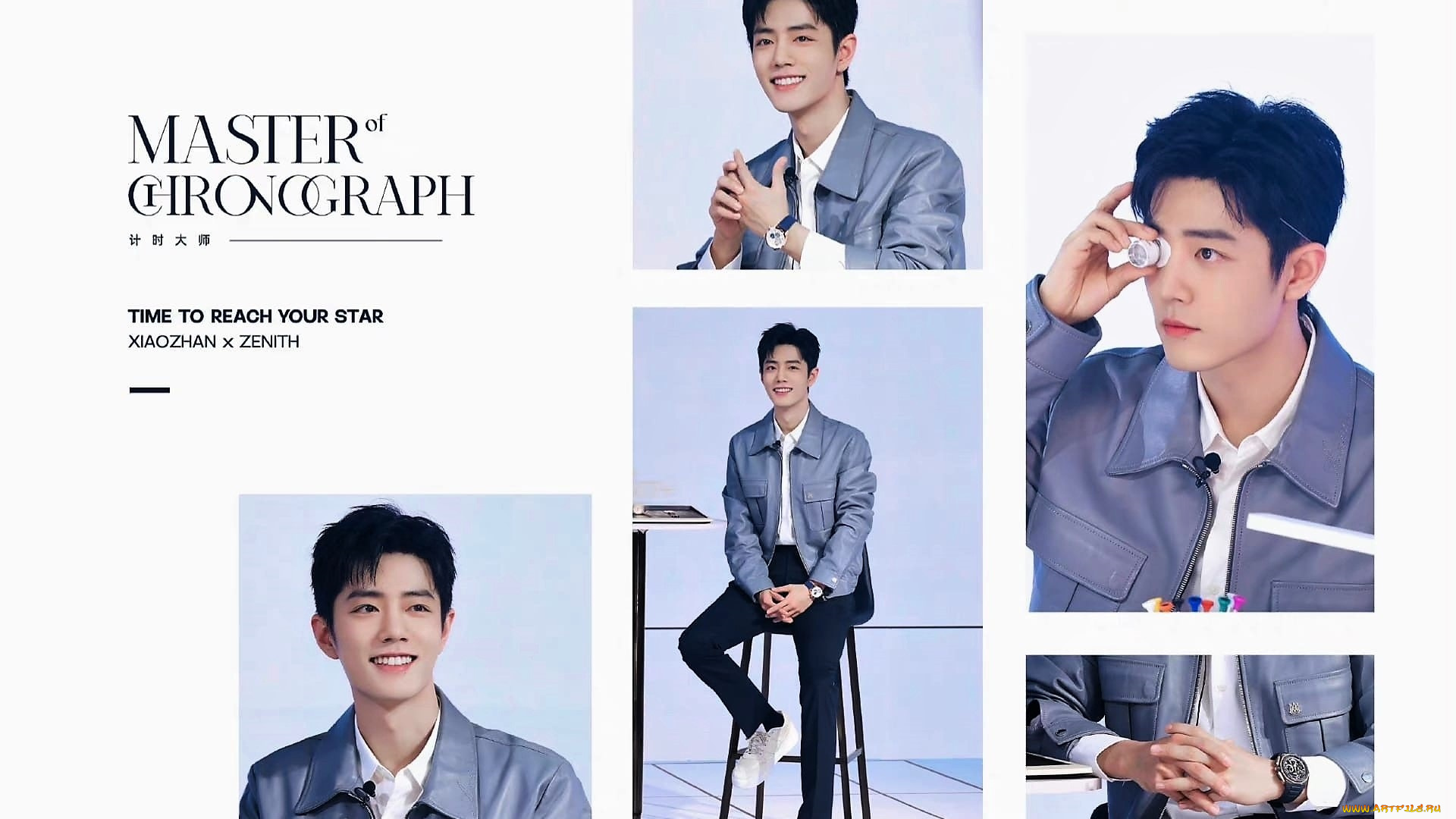 мужчины, xiao, zhan, актер, стул, куртка