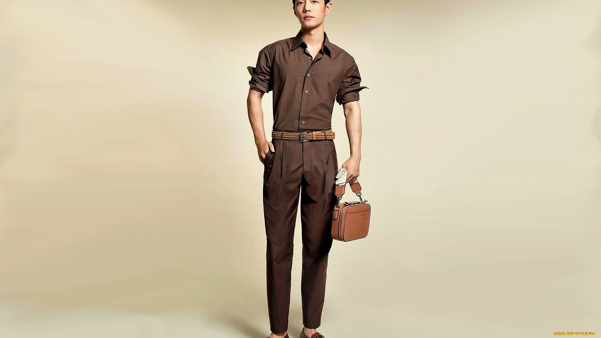 мужчины, xiao, zhan, актер, сумка