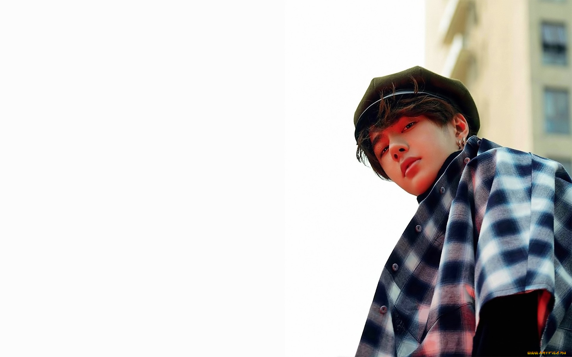 мужчины, wang, yi, bo, актер, пальто, берет