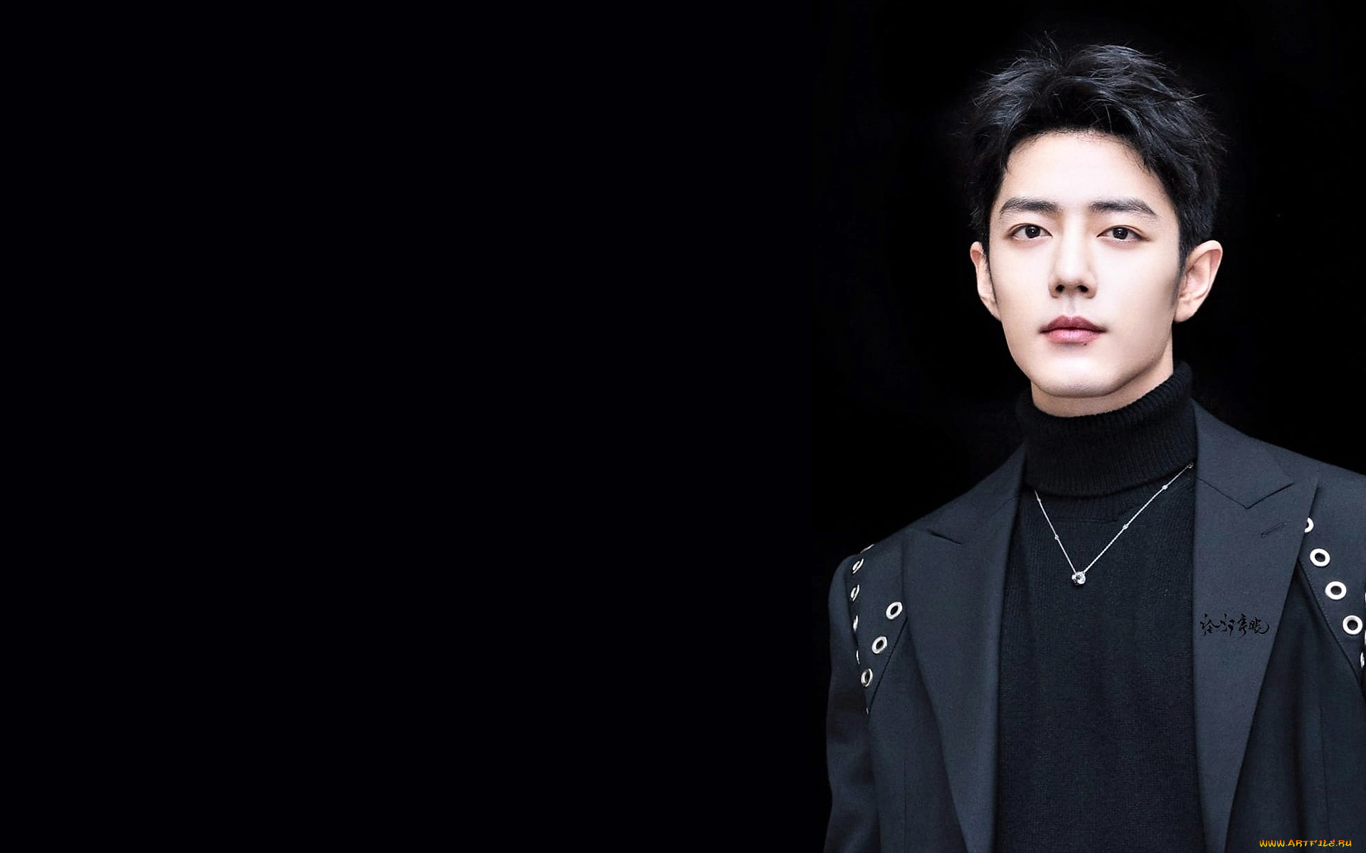 мужчины, xiao, zhan, актер, костюм, водолазка