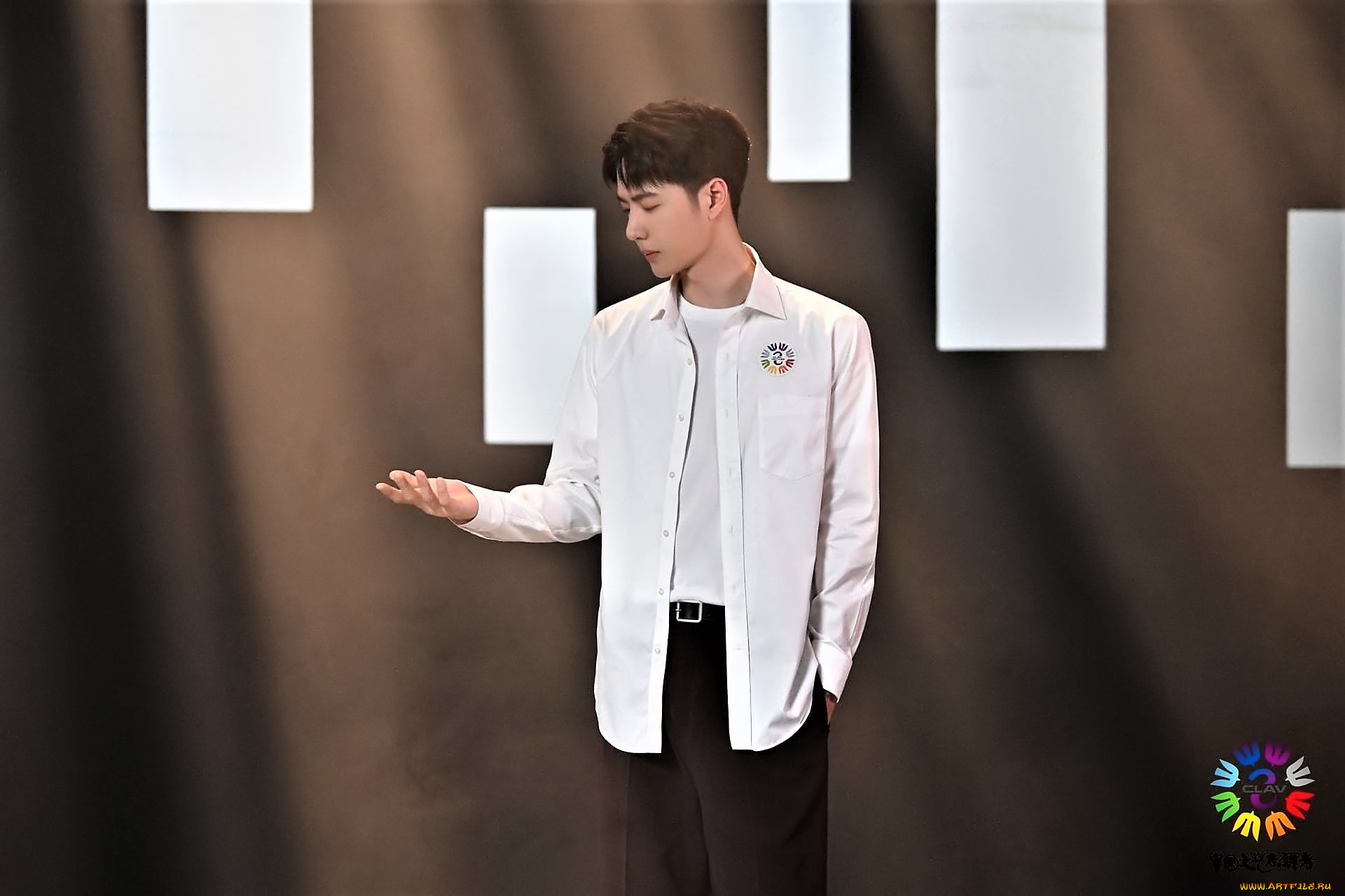 мужчины, wang, yi, bo, ван, ибо, рубашка, свет