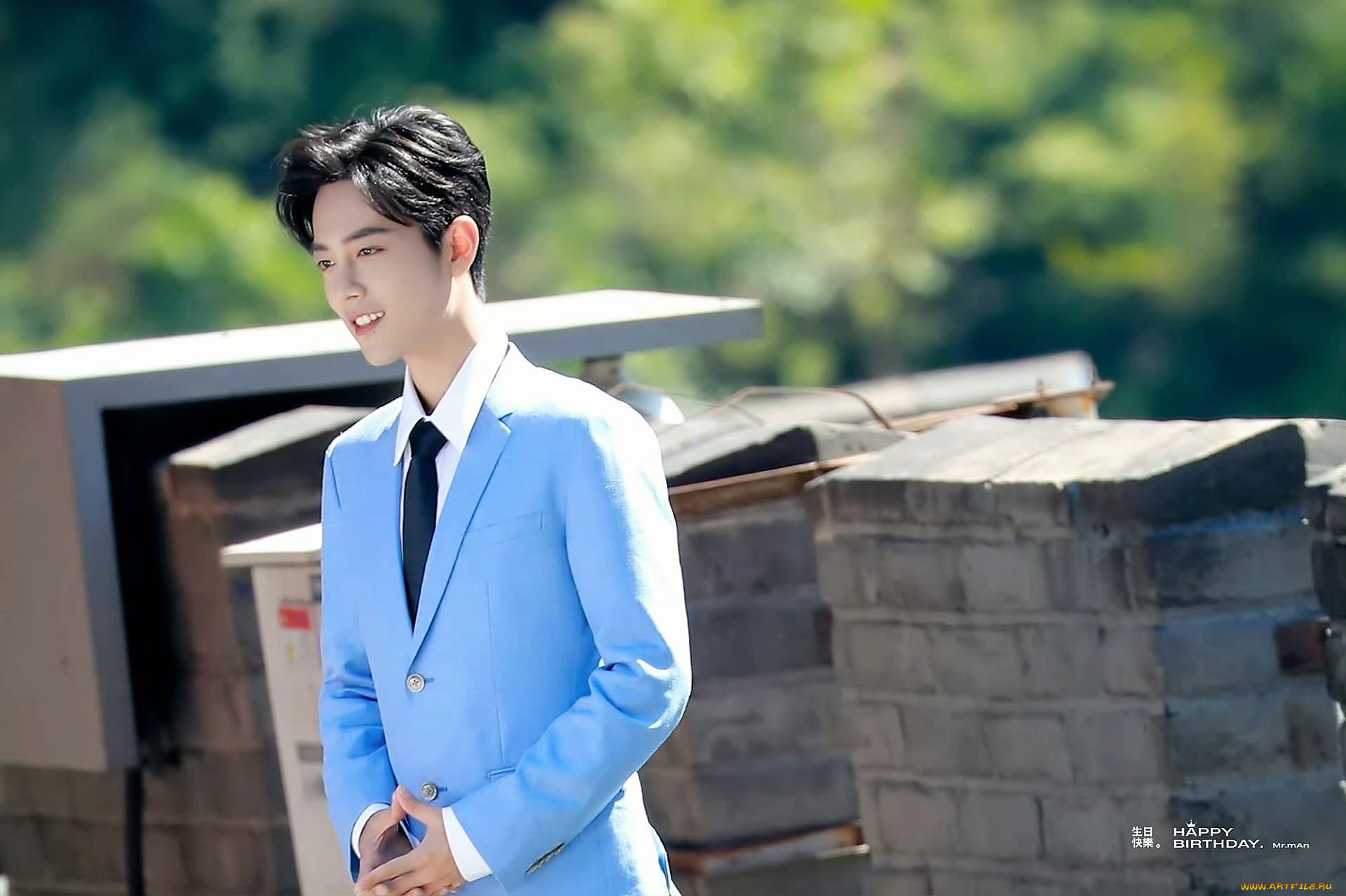 мужчины, xiao, zhan, актер, костюм