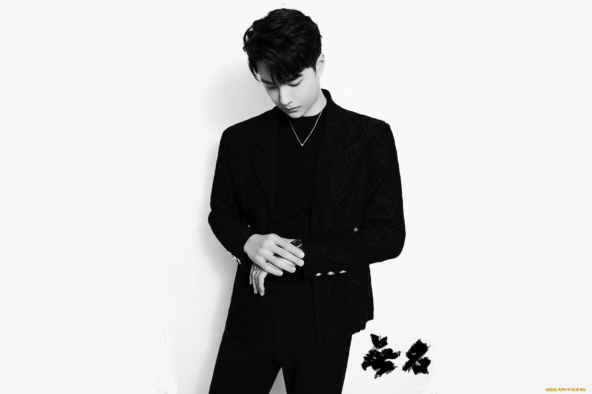 мужчины, wang, yi, bo, актер, костюм, часы