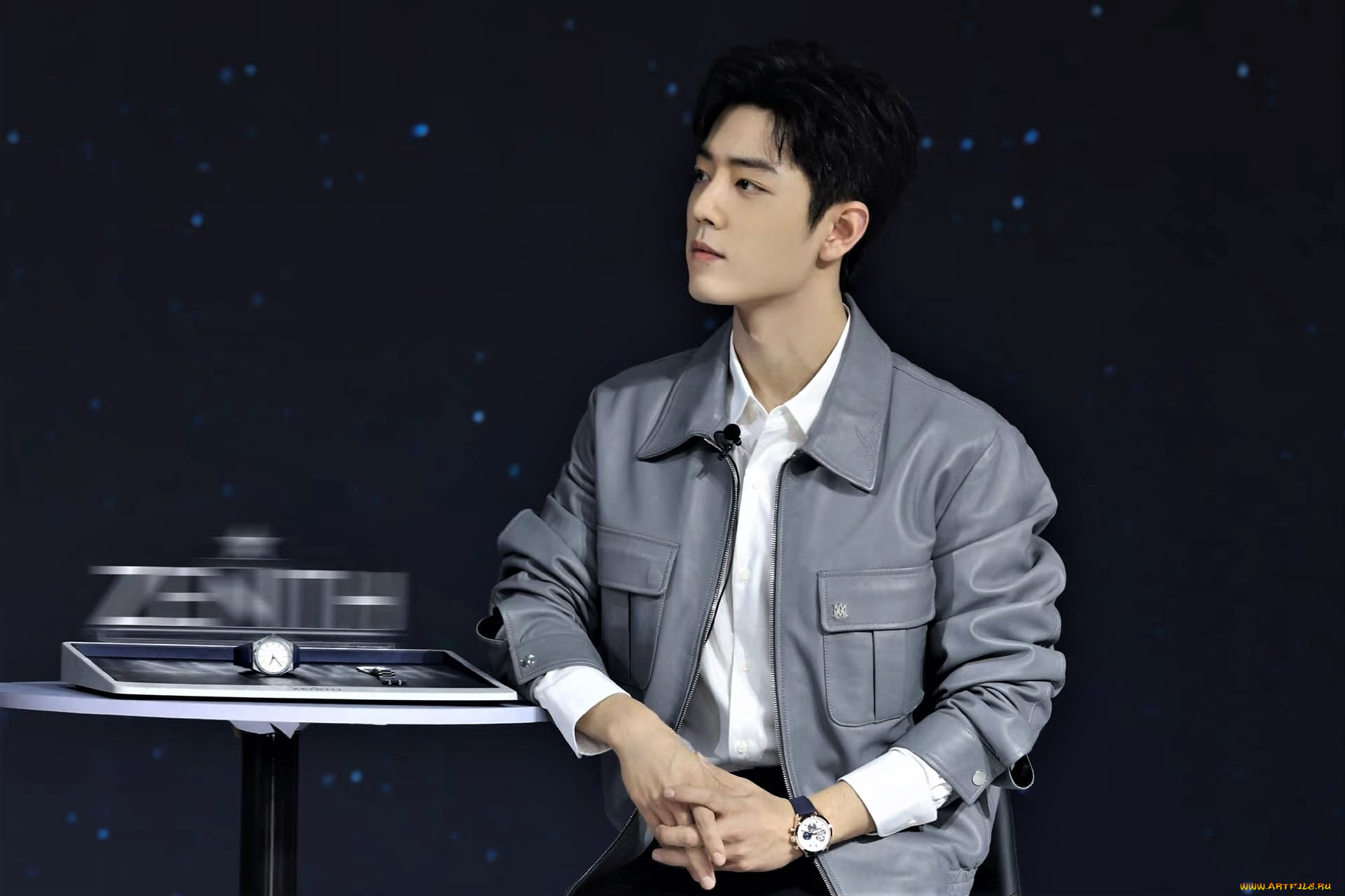 мужчины, xiao, zhan, актер, куртка, часы