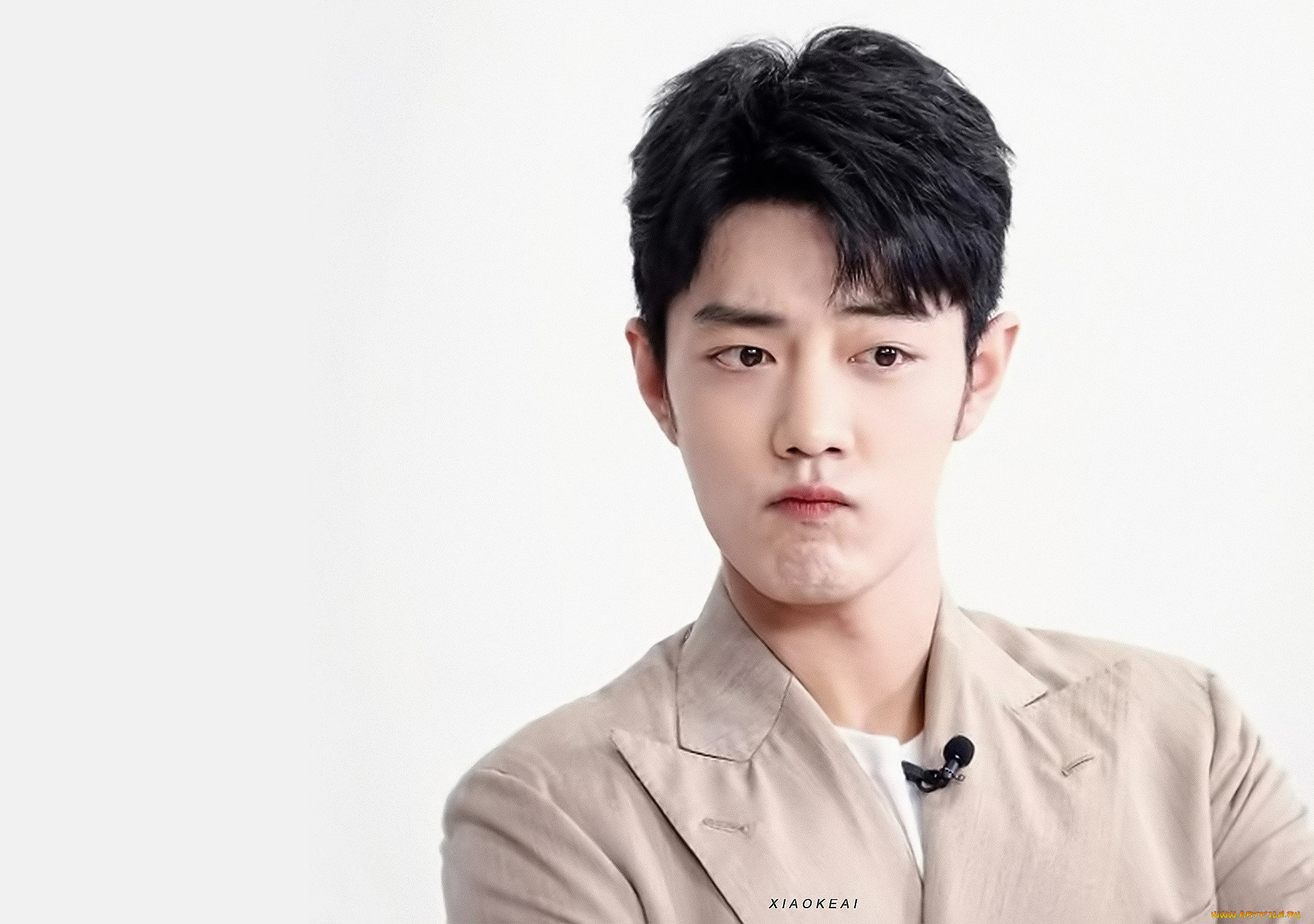 мужчины, xiao, zhan, актер, лицо, пиджак