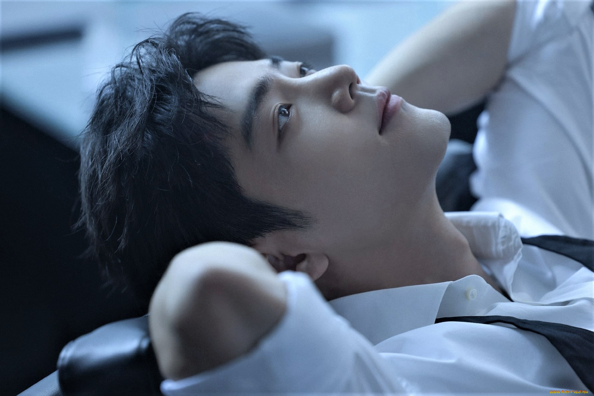 мужчины, xiao, zhan, актер, лицо, рубашка