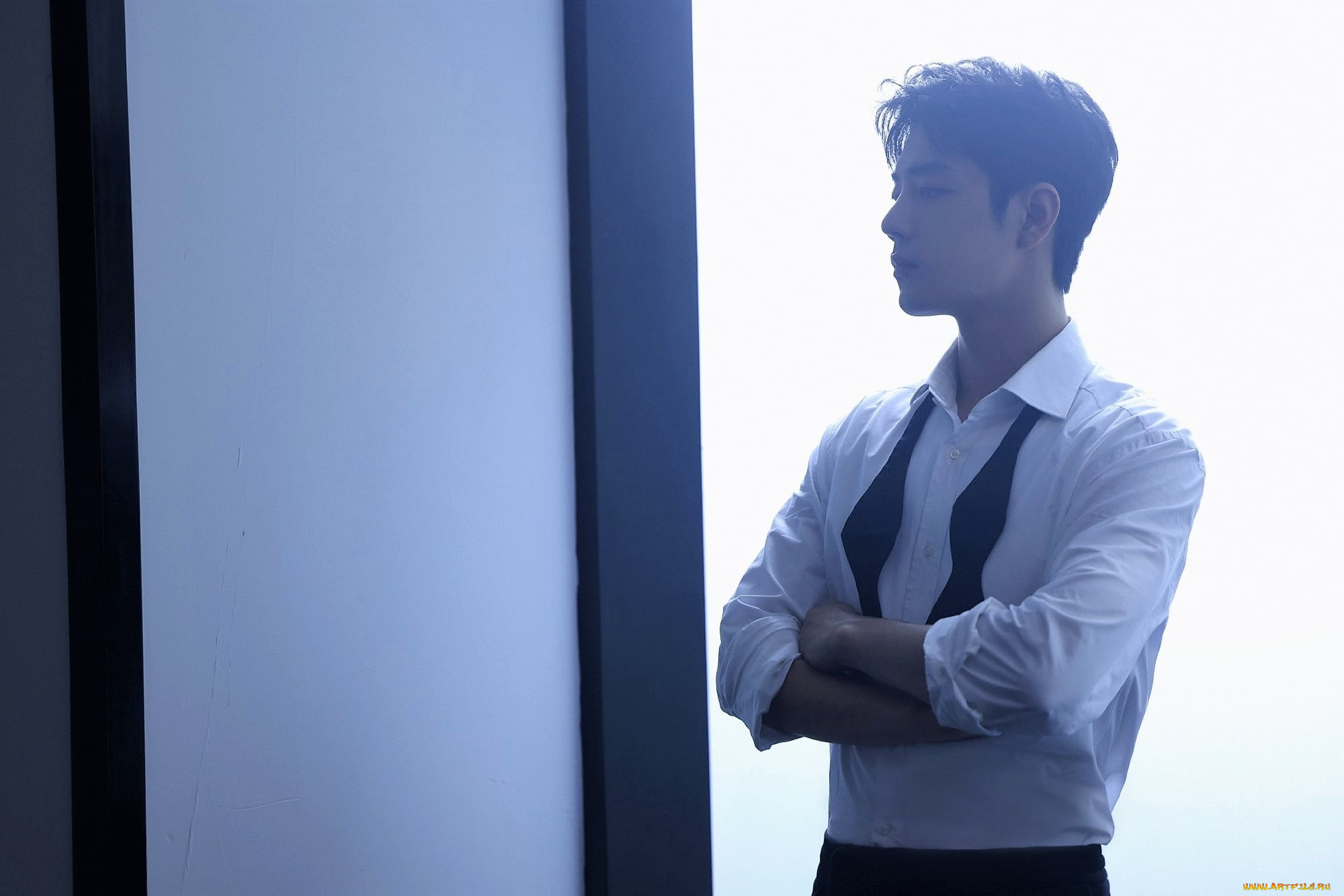 мужчины, xiao, zhan, актер, рубашка, бабочка