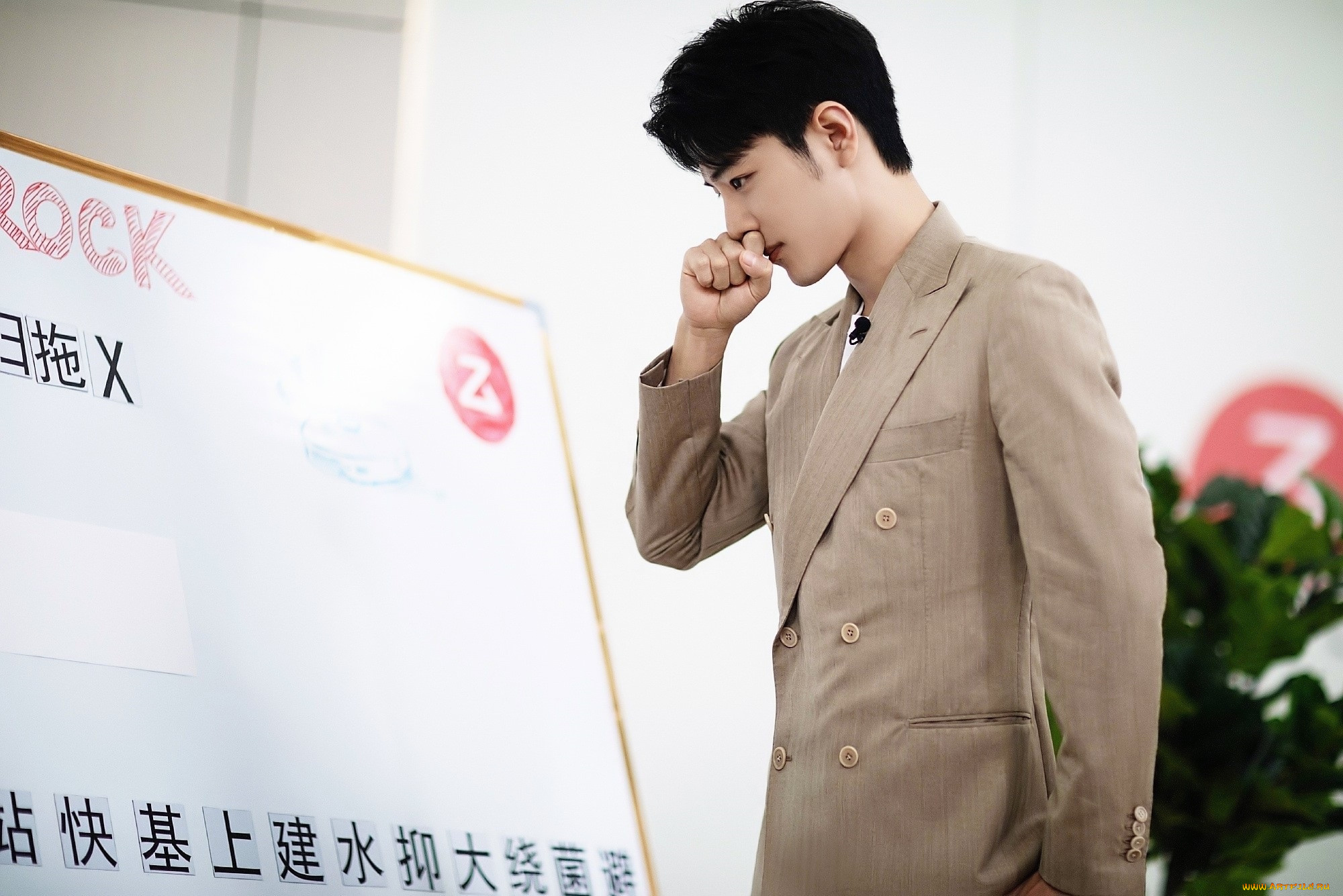 мужчины, xiao, zhan, актер, пиджак, доска