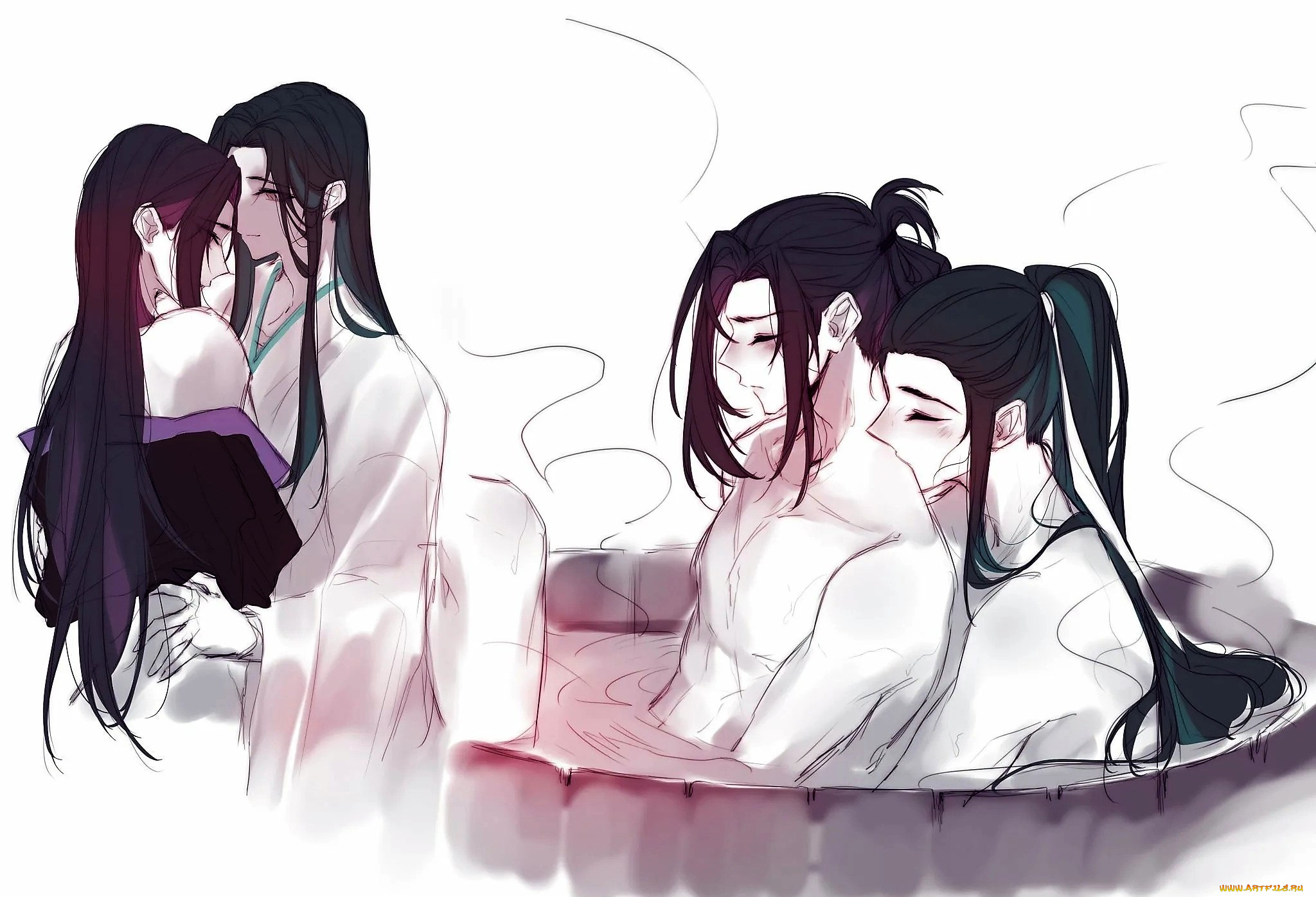 аниме, mo, dao, zu, shi, вэй, усянь, лань, ванцзи