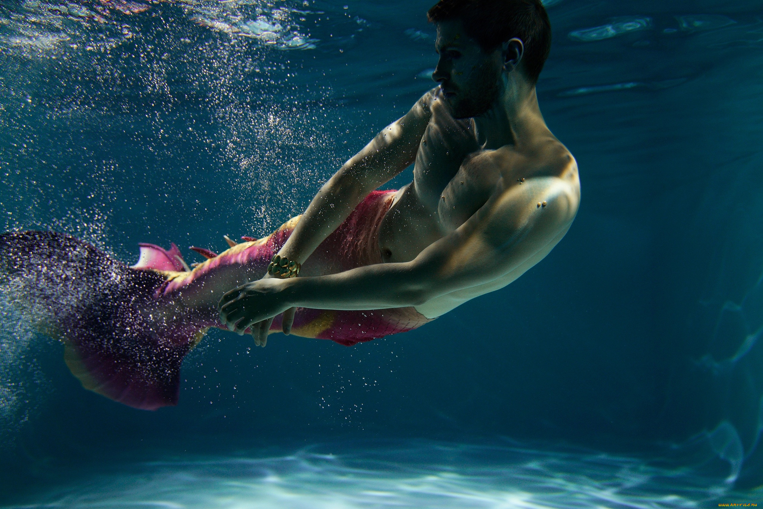 мужчины, -, креатив, , косплей, грейсон, косплей, русалка