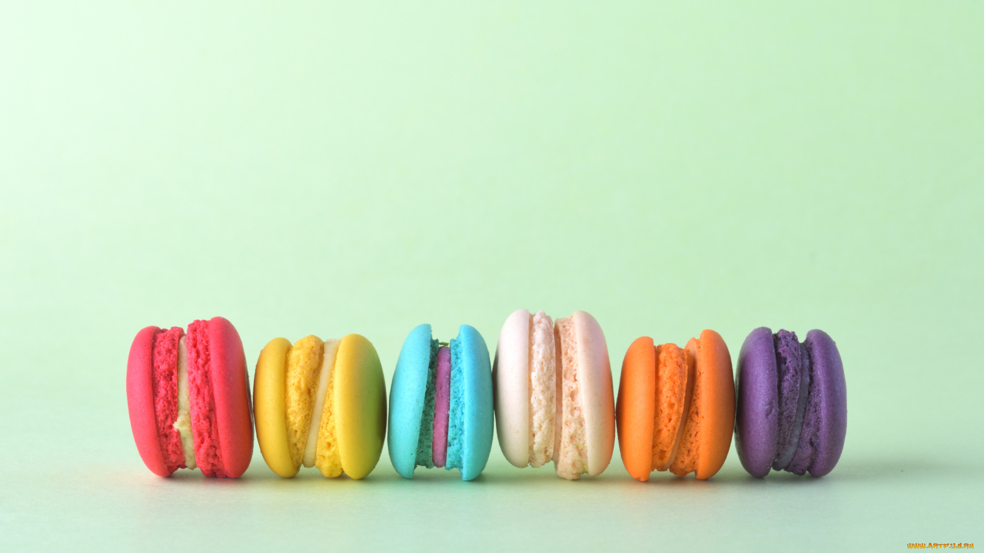 еда, макаруны, лакомство, печенье, ассорти