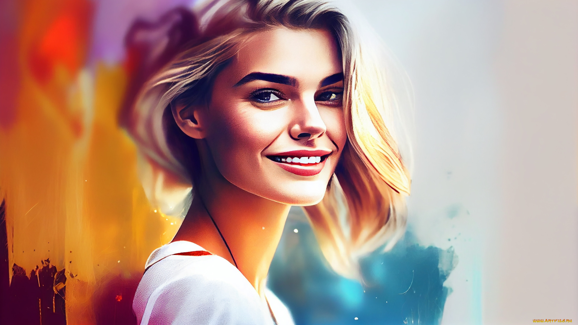 комп, , дизайн, разное, компьютерный, дизайн, девушка, нейросеть