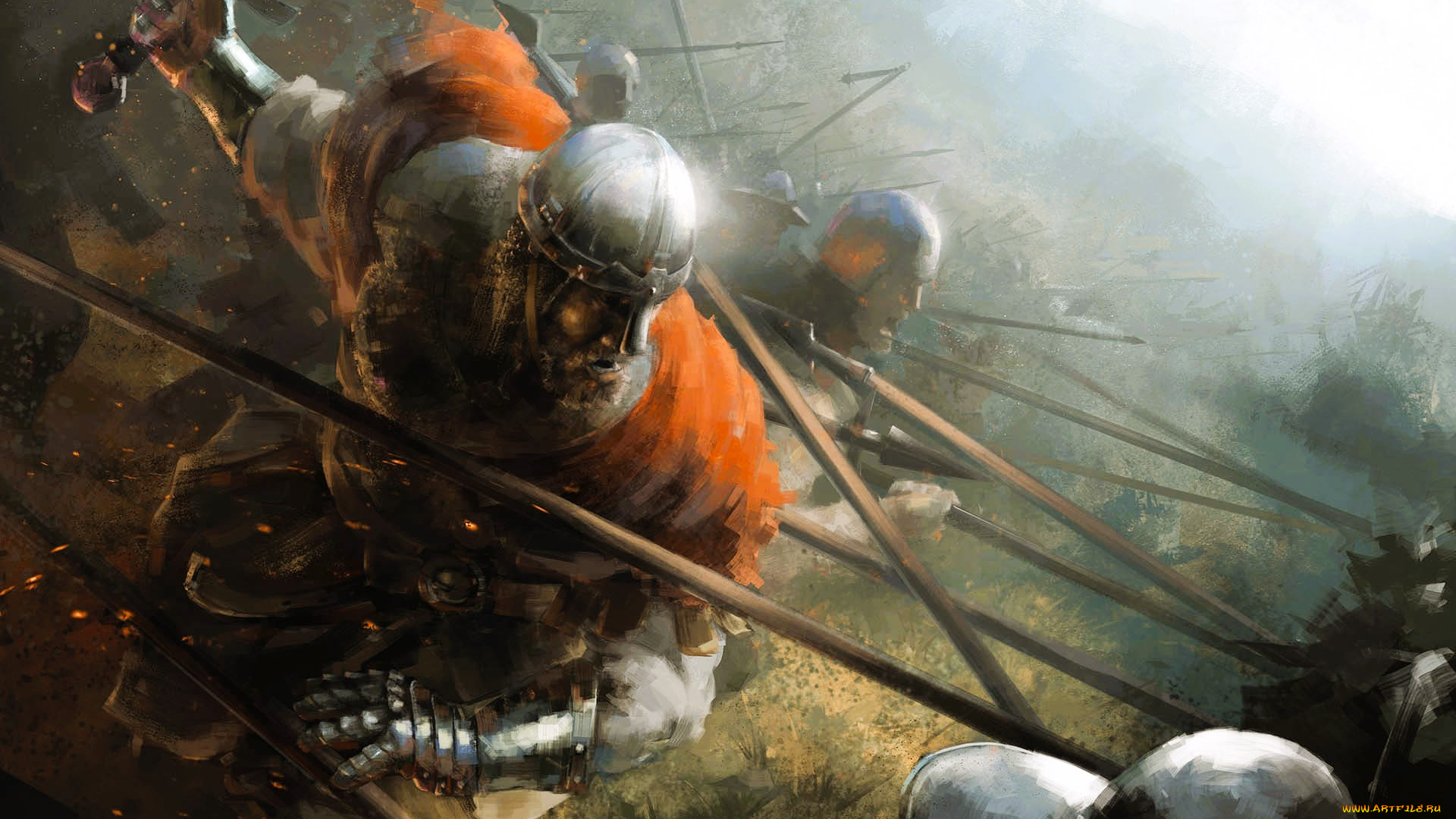 видео, игры, kingdom, come, , deliverance, битва, войска, воины, оружие, копья