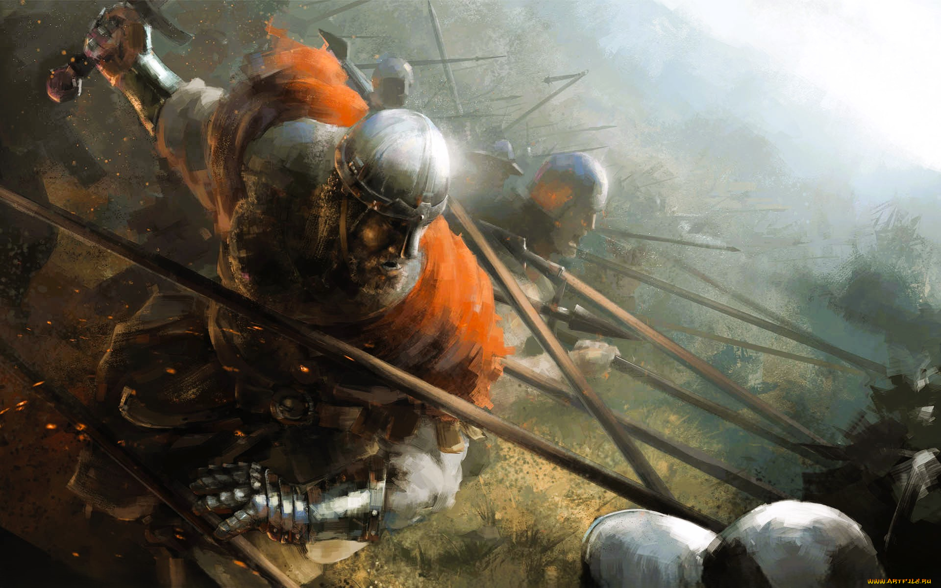 видео, игры, kingdom, come, , deliverance, битва, войска, воины, оружие, копья