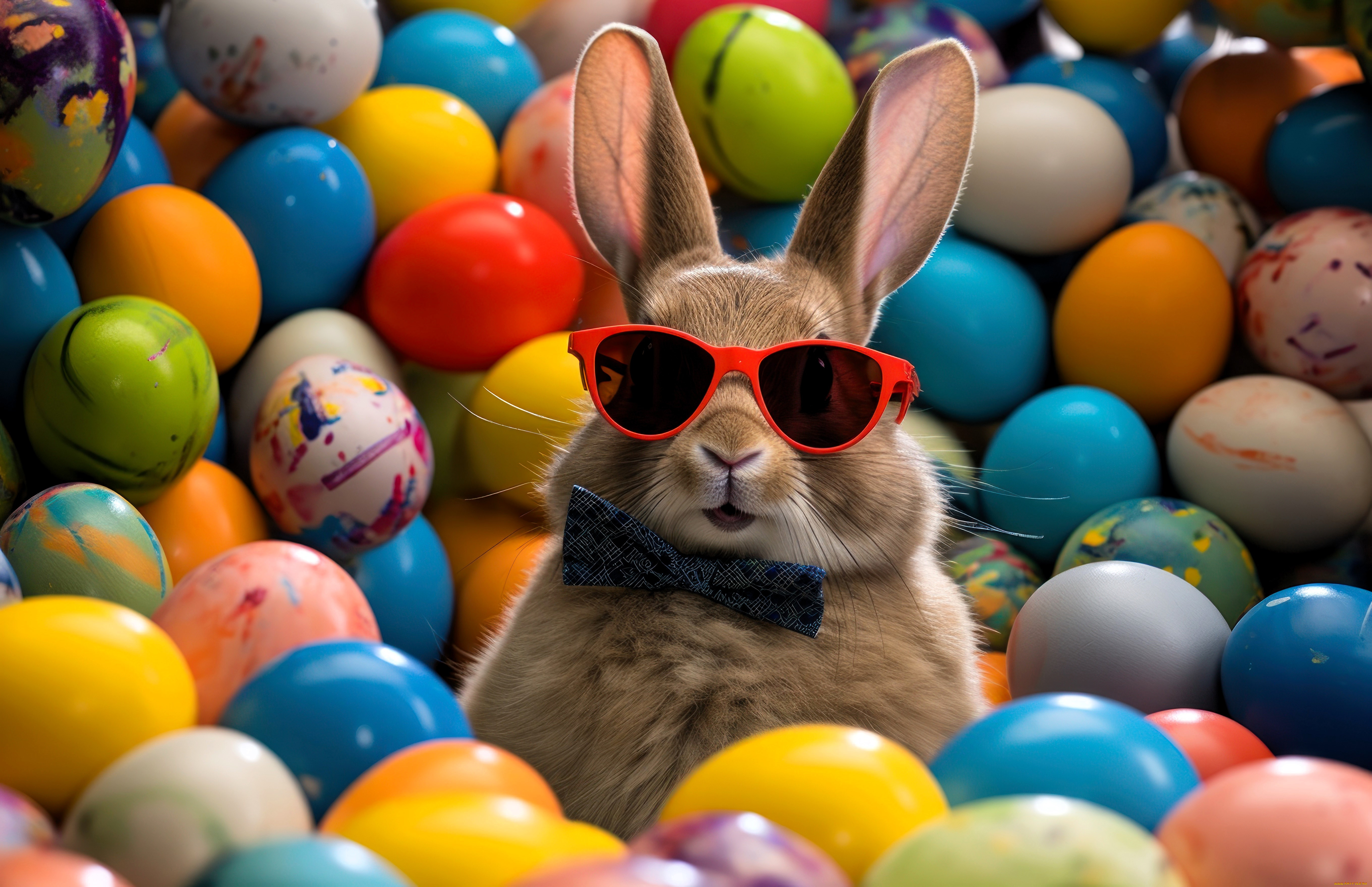 праздничные, пасха, яйца, кролик, очки