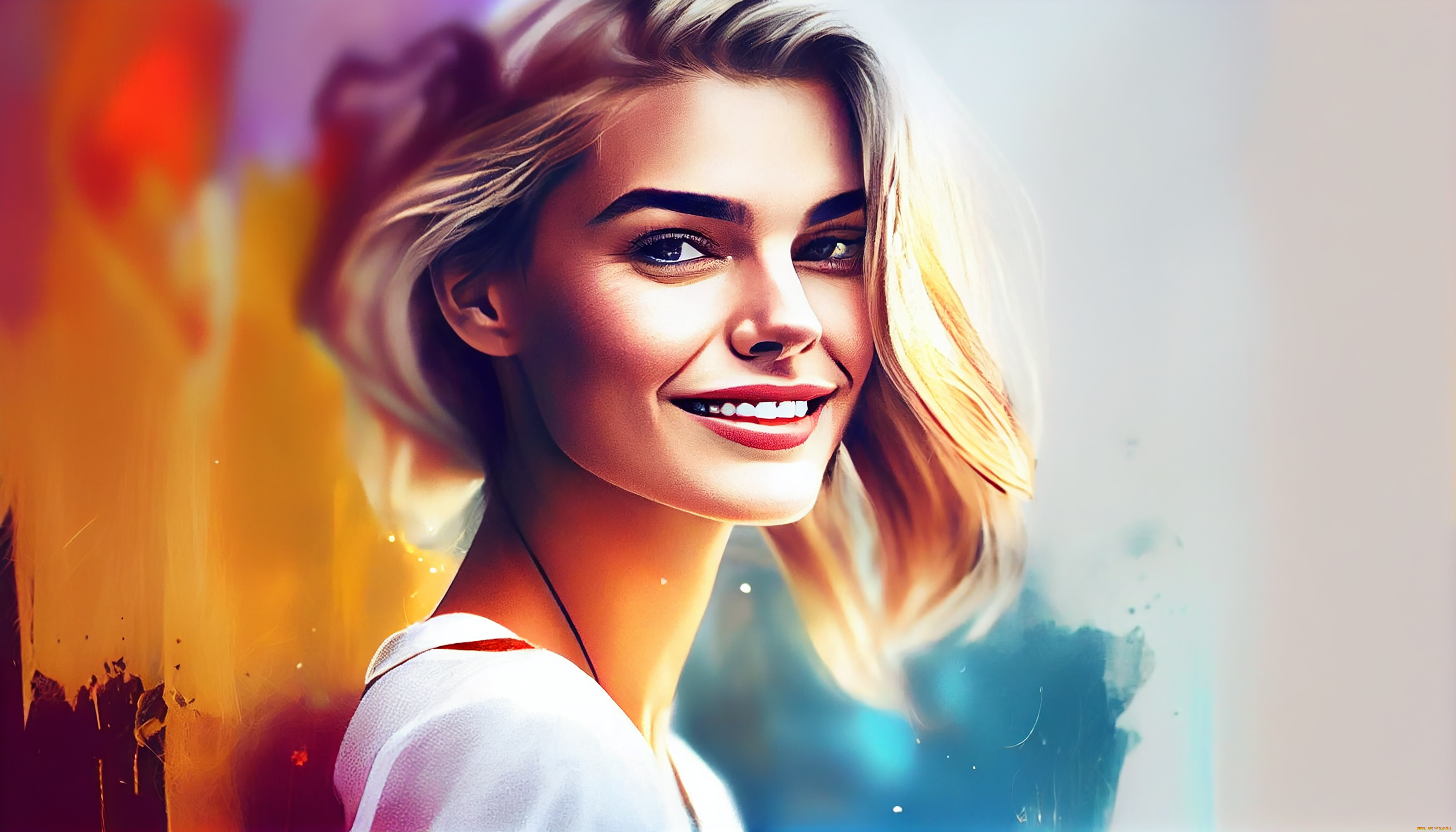 комп, , дизайн, разное, компьютерный, дизайн, девушка, нейросеть