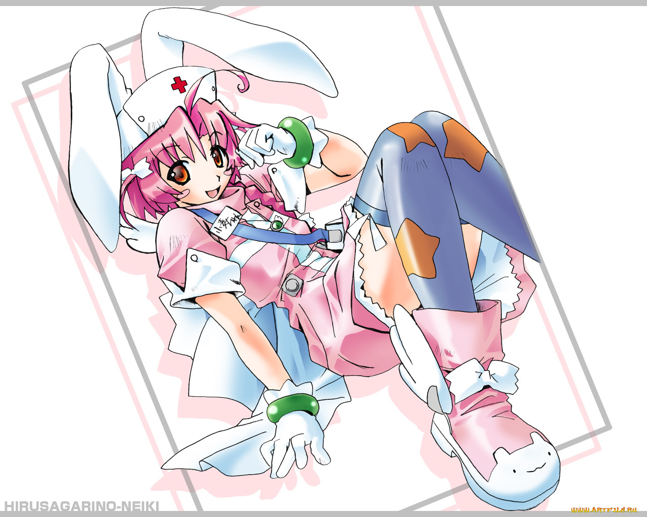 аниме, nurse, witch, komugi, chan