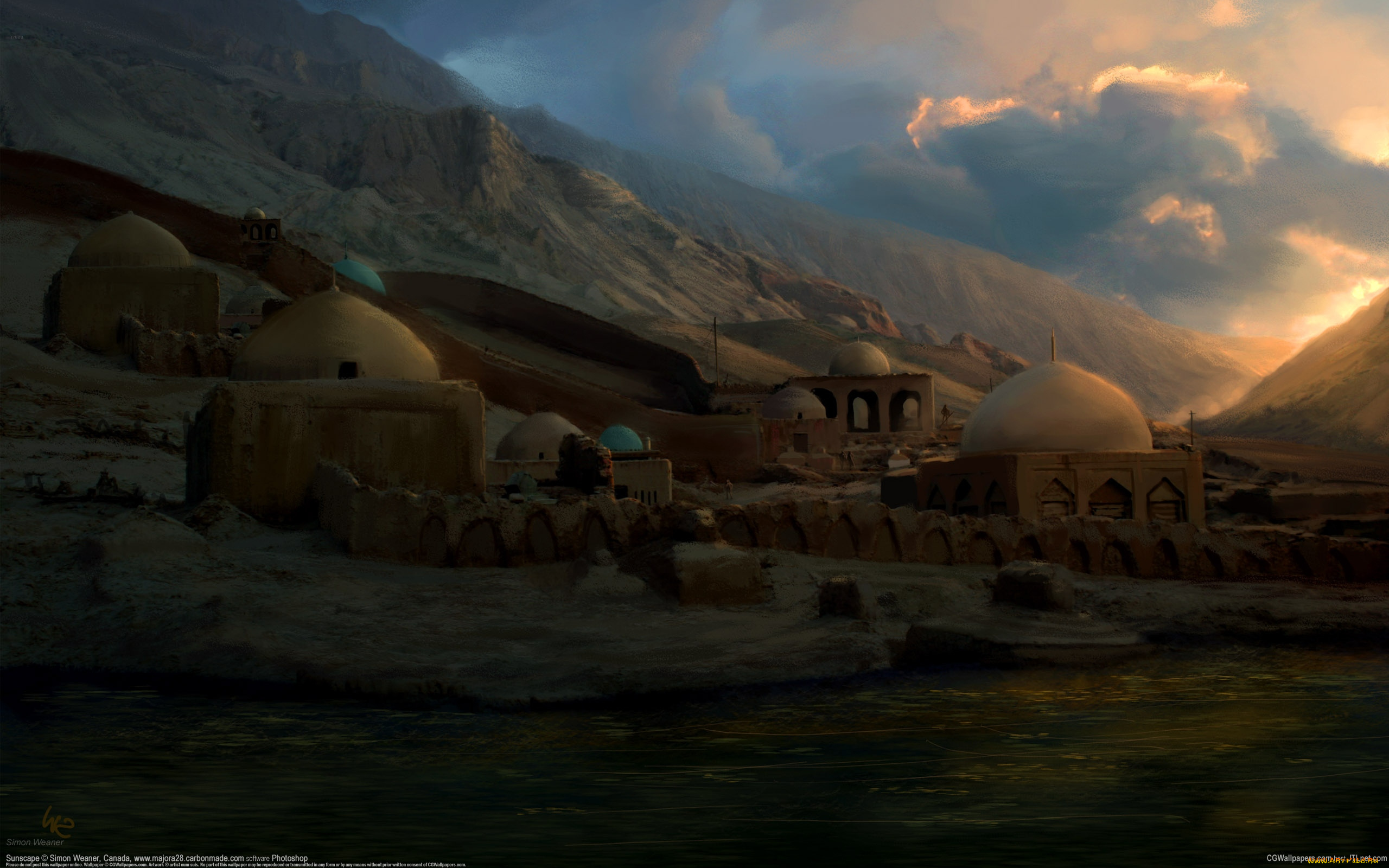 simon, weaner, рисованные, города