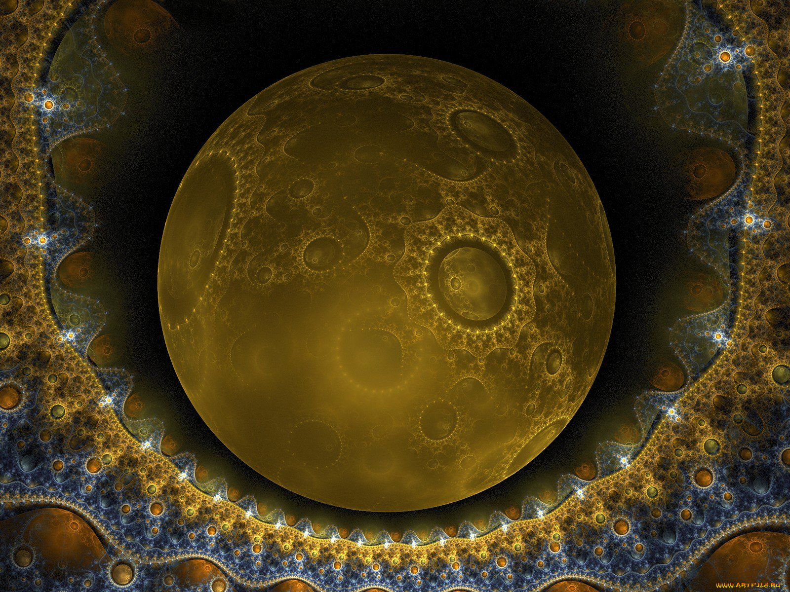 3д, графика, fractal, фракталы, фон, темный, цвета, узор, линии