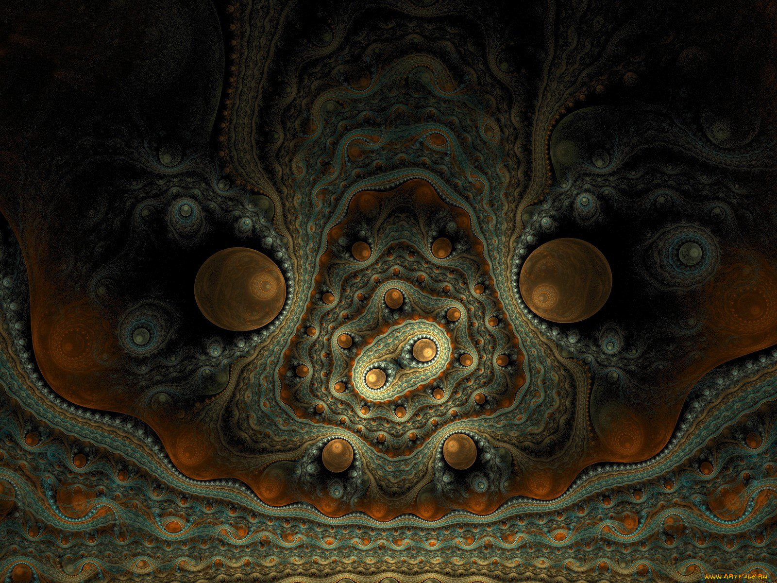 3д, графика, fractal, фракталы, узор, цвета, фон