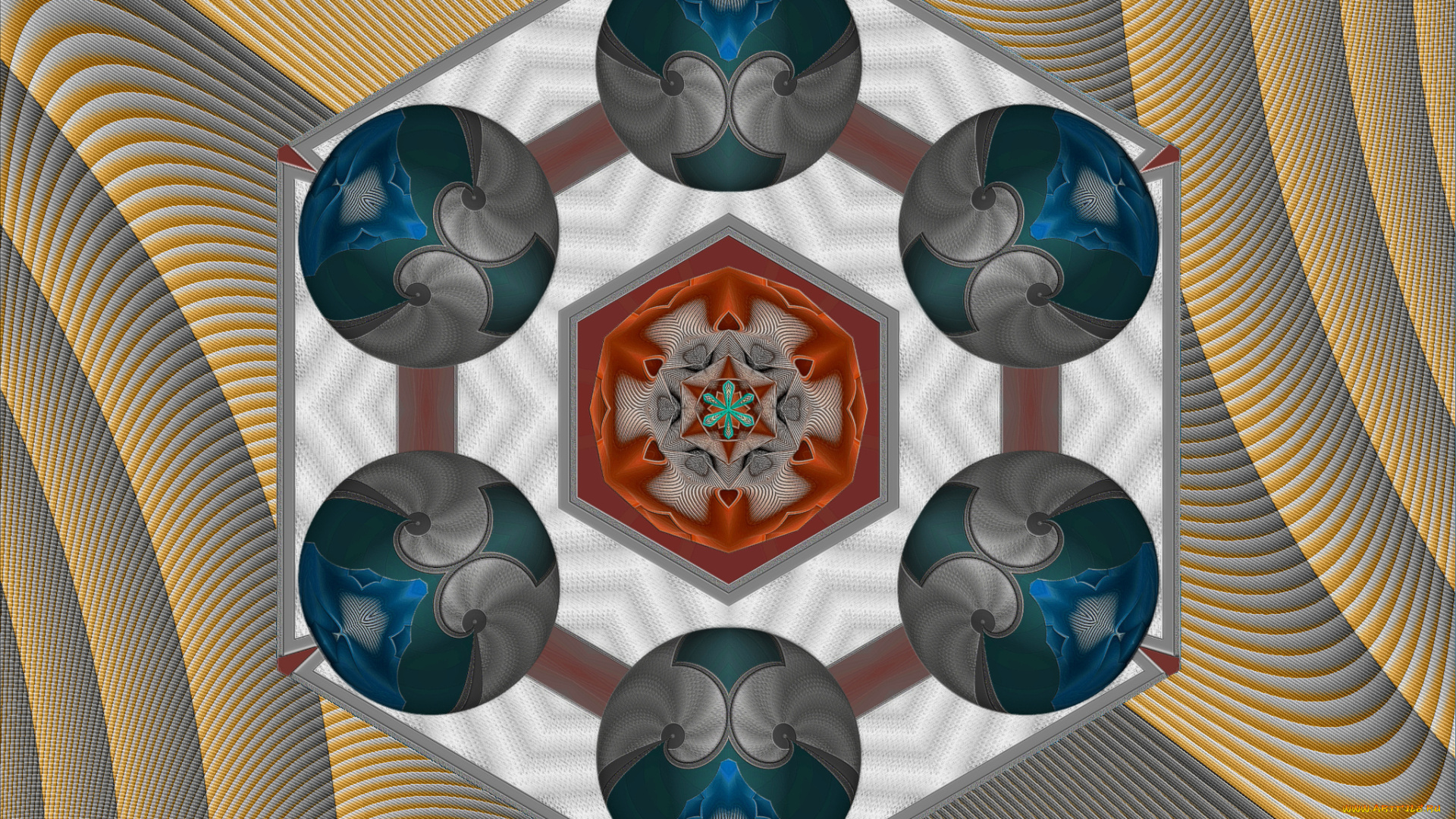 3д, графика, fractal, фракталы, узор, цвета, фон