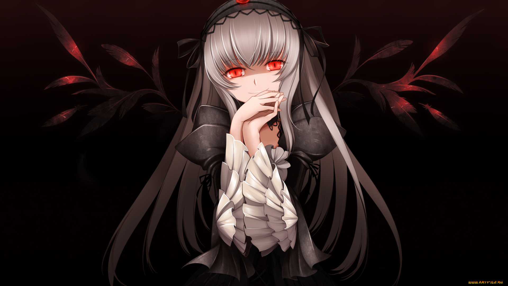 аниме, rozen, maiden, suigintou