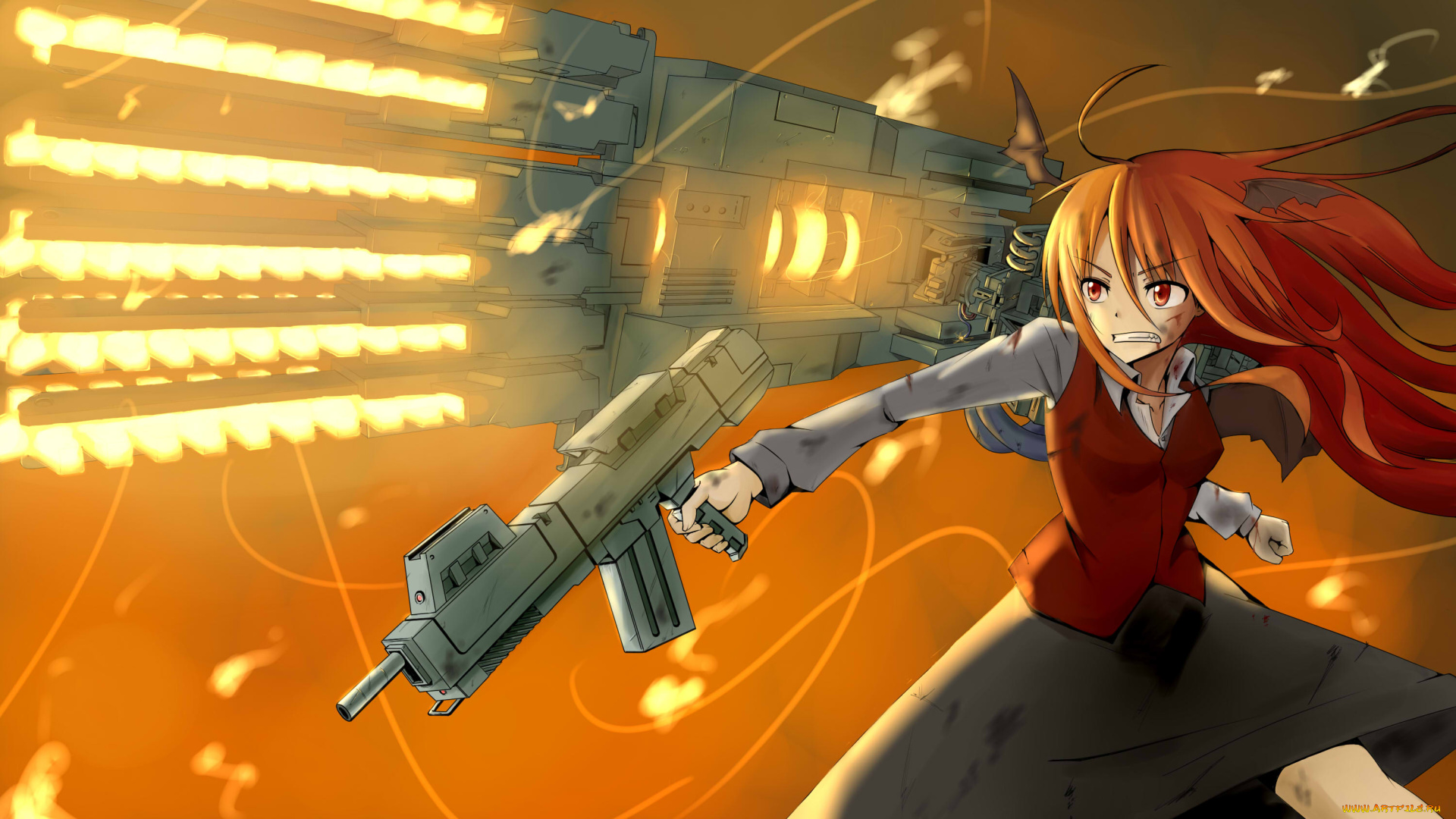 аниме, touhou, koakuma