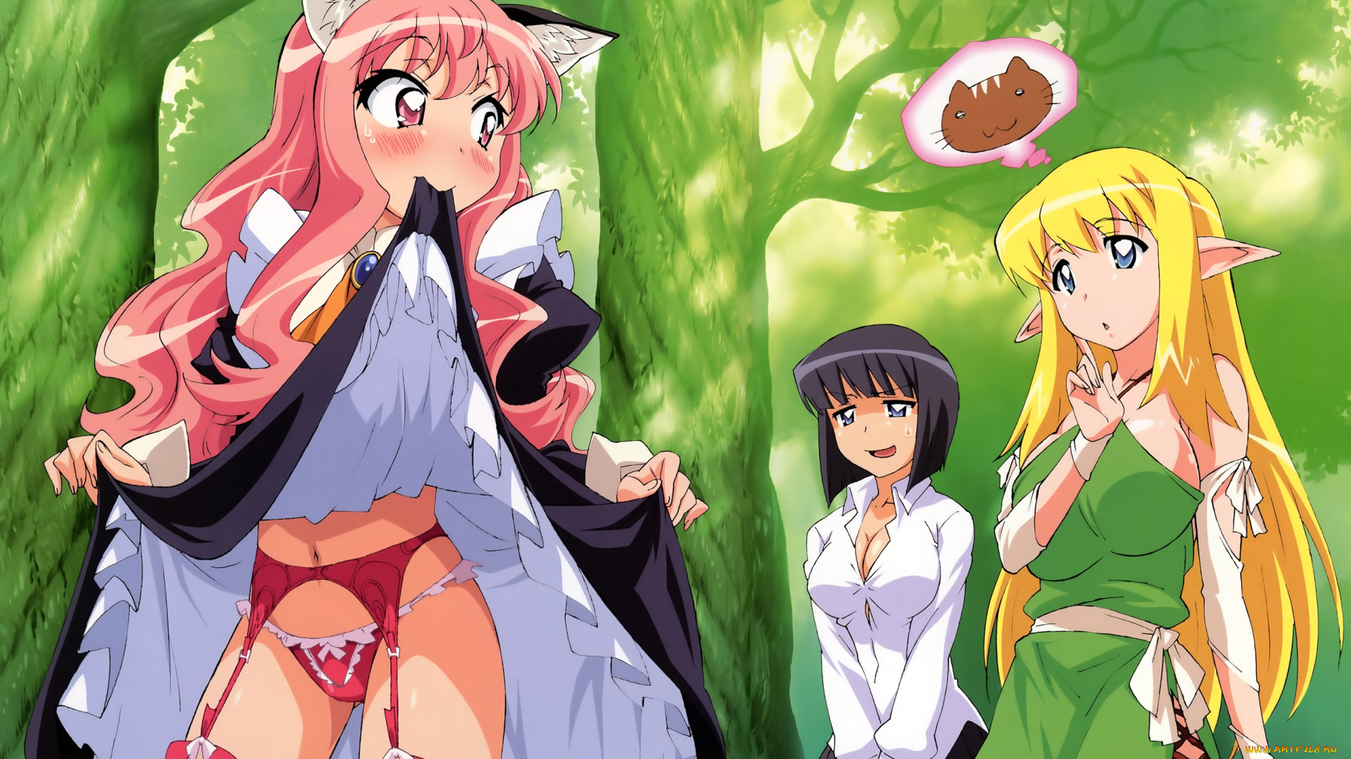 аниме, zero, no, tsukaima