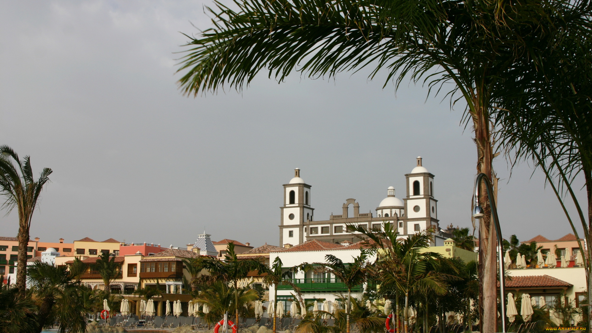 города, панорамы, канарские, острова, сан-бартоломе-де-тирахана