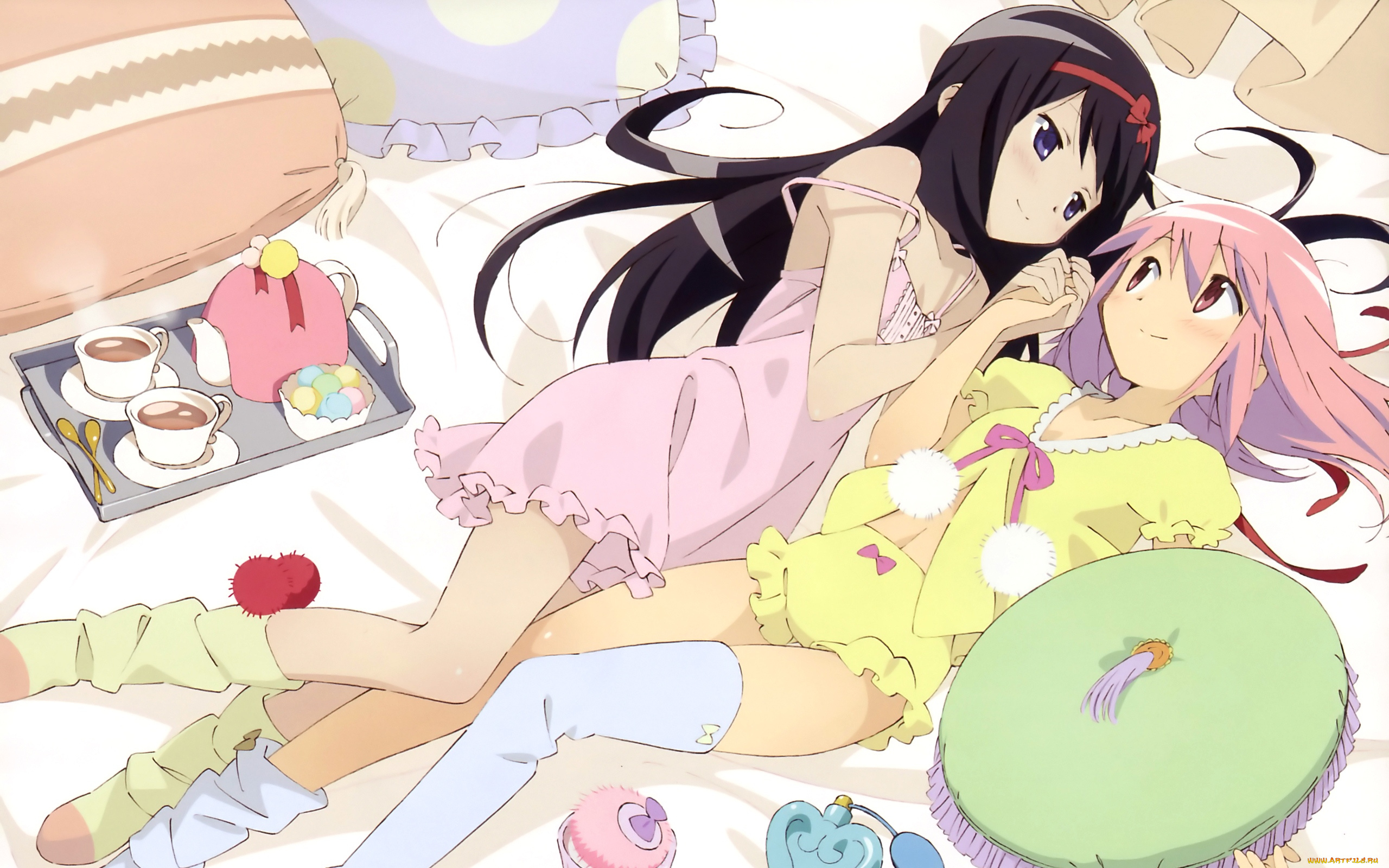 аниме, mahou, shoujo, madoka, magika, magica, kaname, akemi, homura